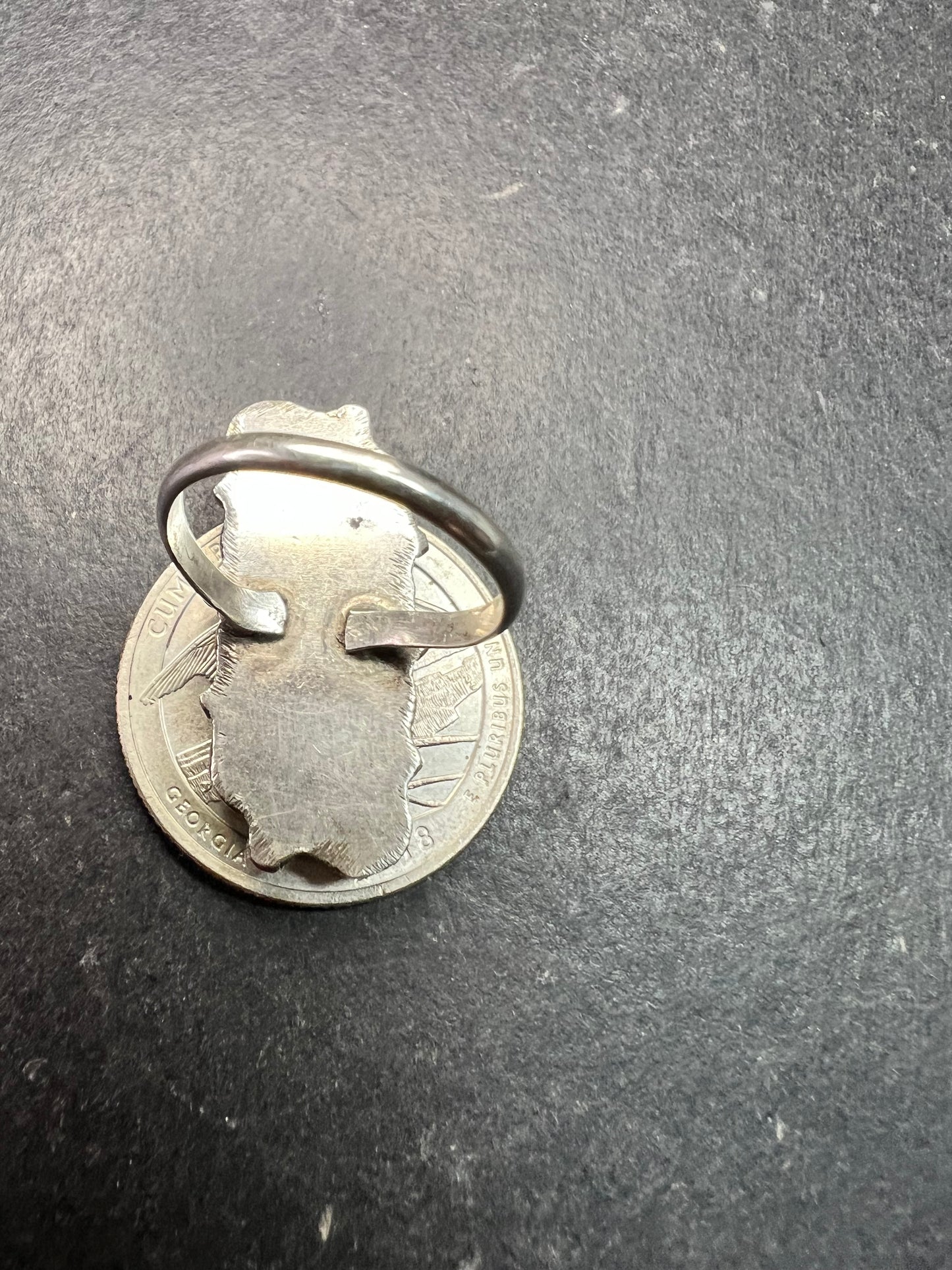 Vintage Sterling Silver Turquoise Ring Size 5 Southwest