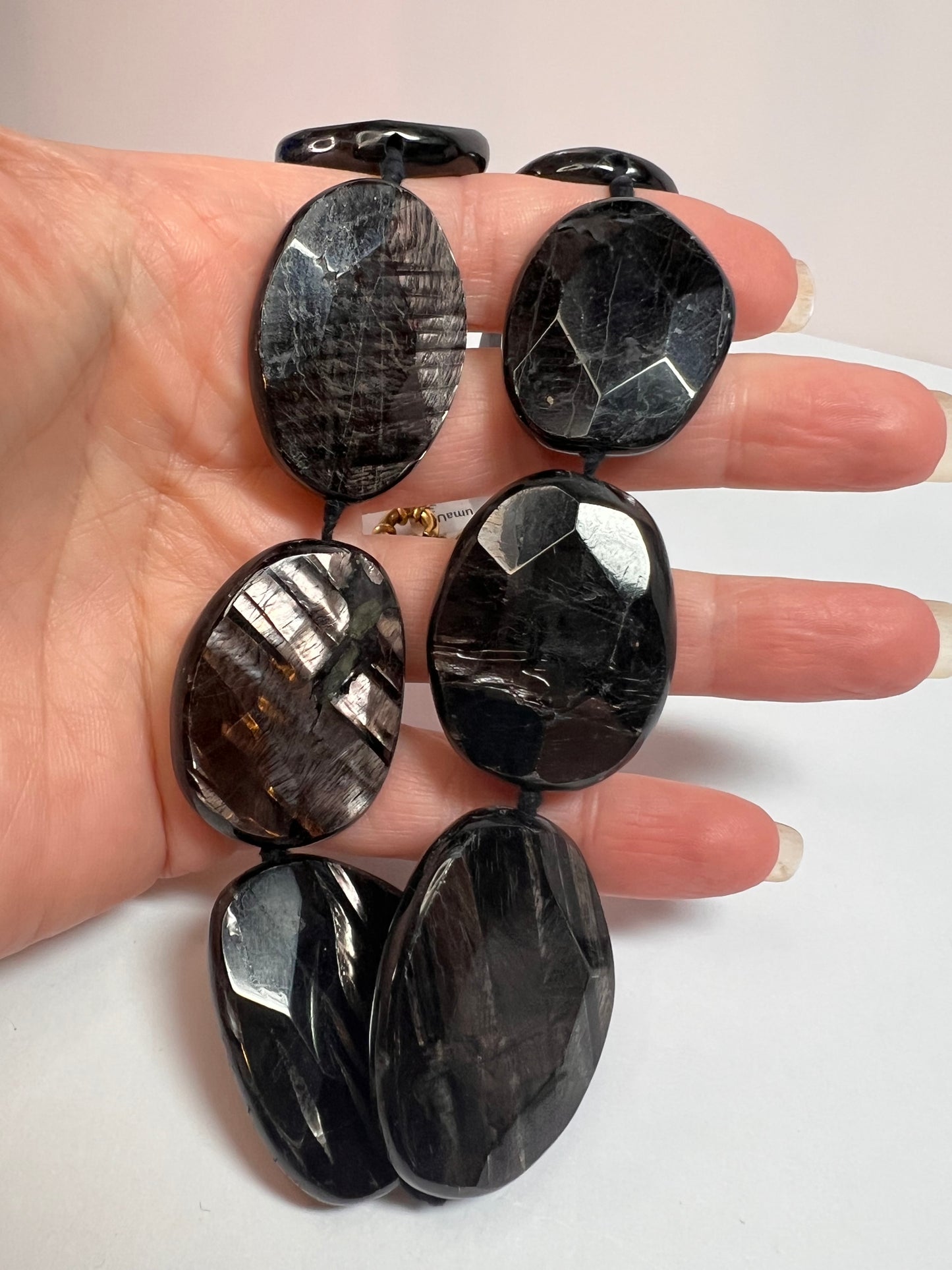 NEW Hypersthene necklace in gold over bronze