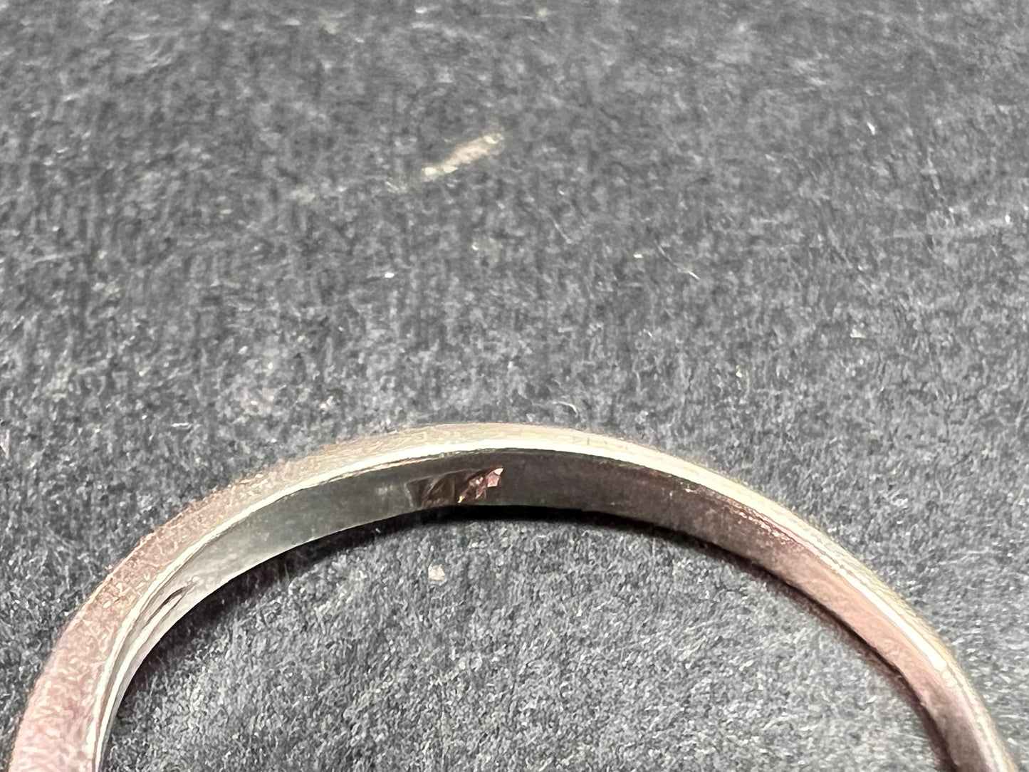 Vintage 14k white gold star ruby ring size 6