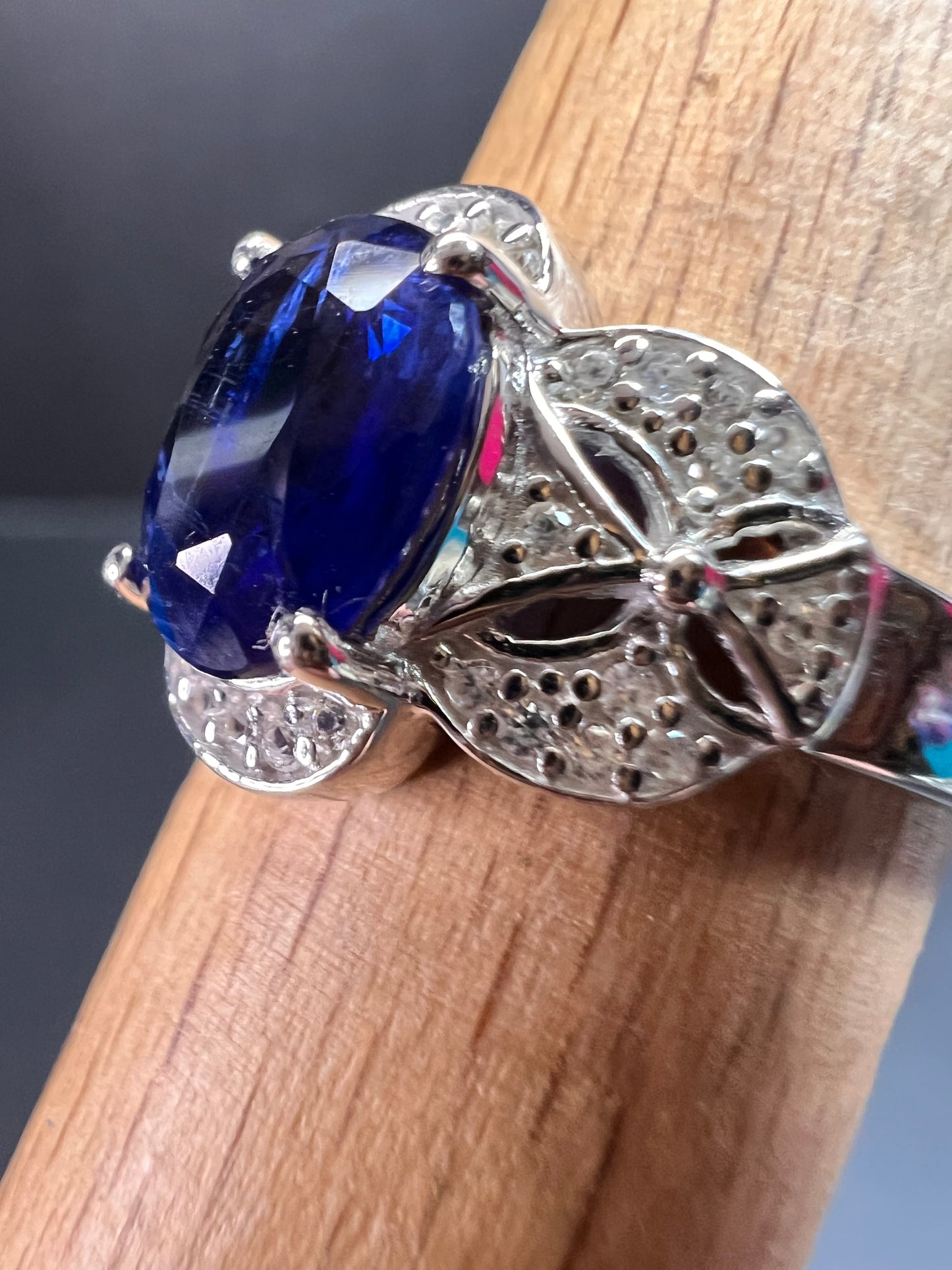 NEW Blue kyanite Sterling silver ring size 8