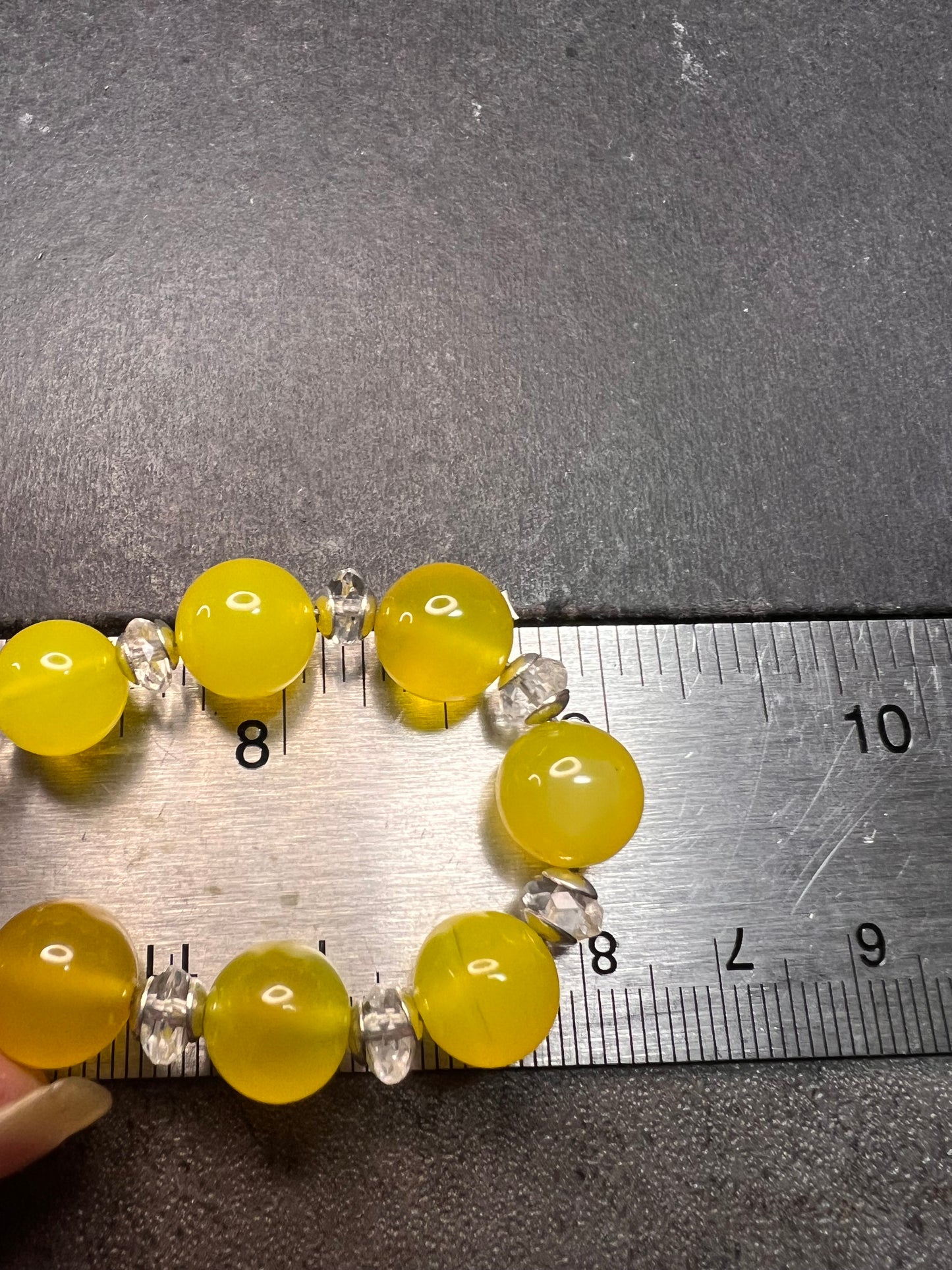 NEW Yellow chalcedony and quartz Sterling silver necklace