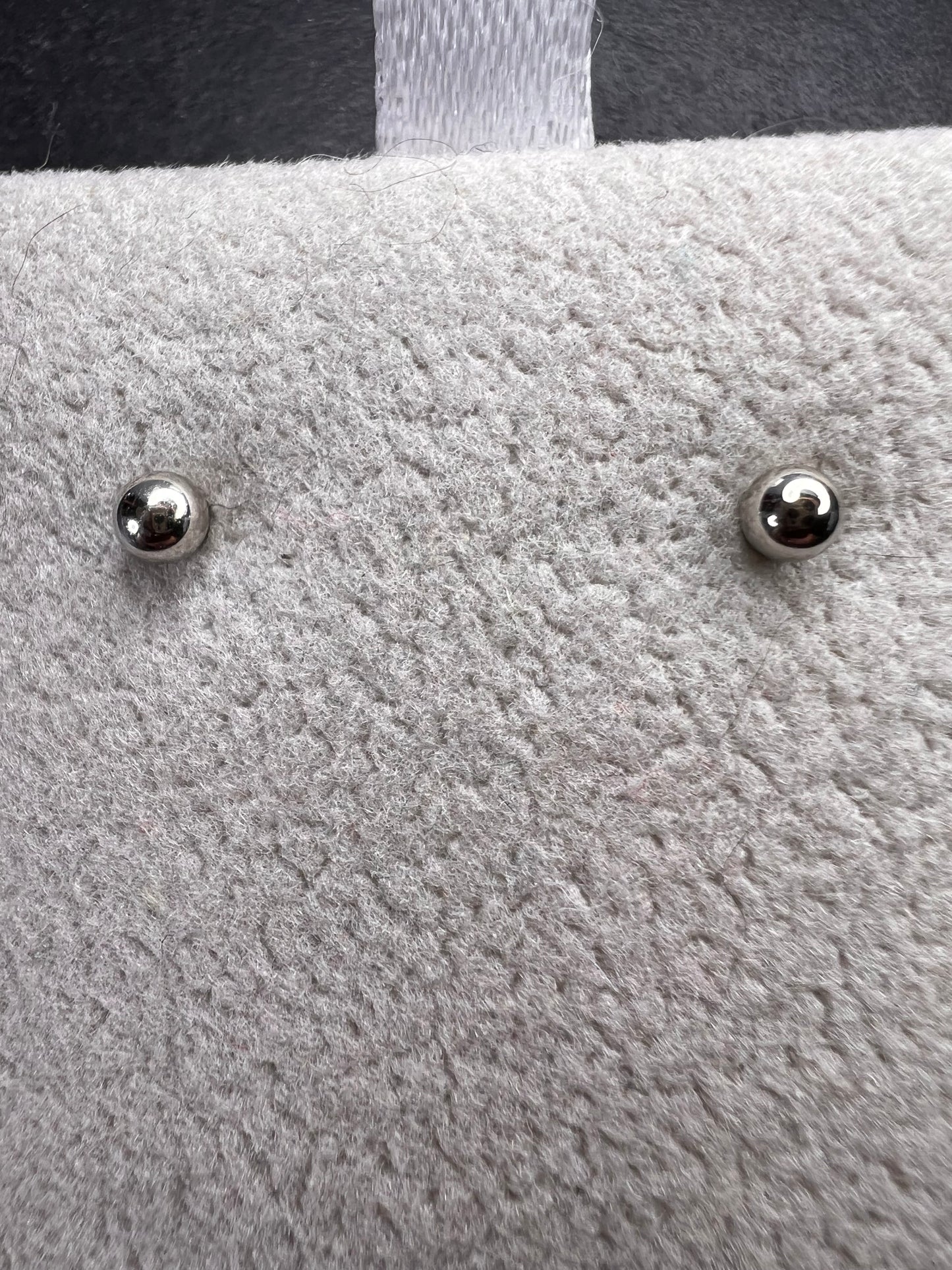 14k White Gold Polished 1.8mm Ball Post Earrings