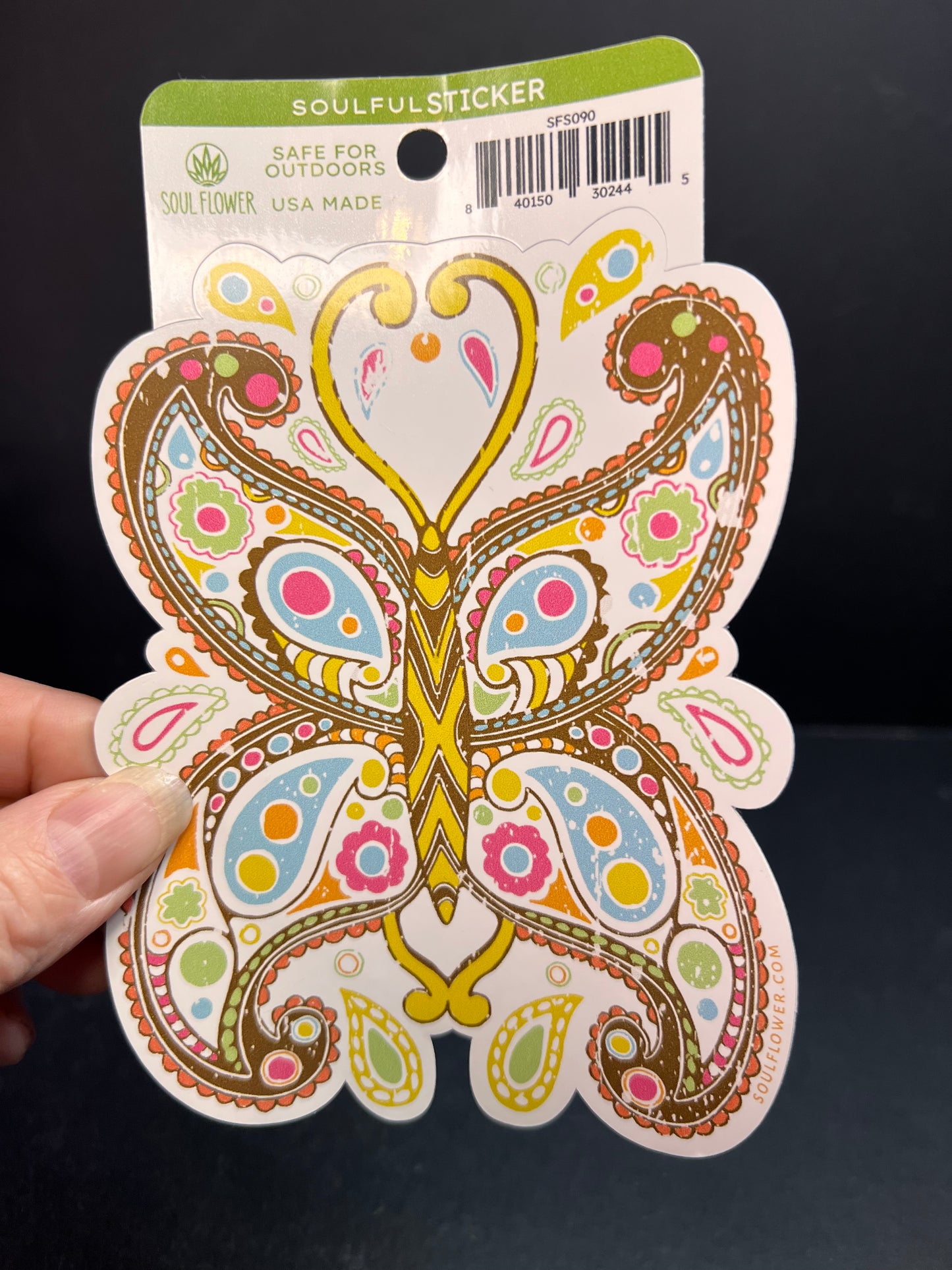 Paisley Butterfly Sticker – Soul Flower