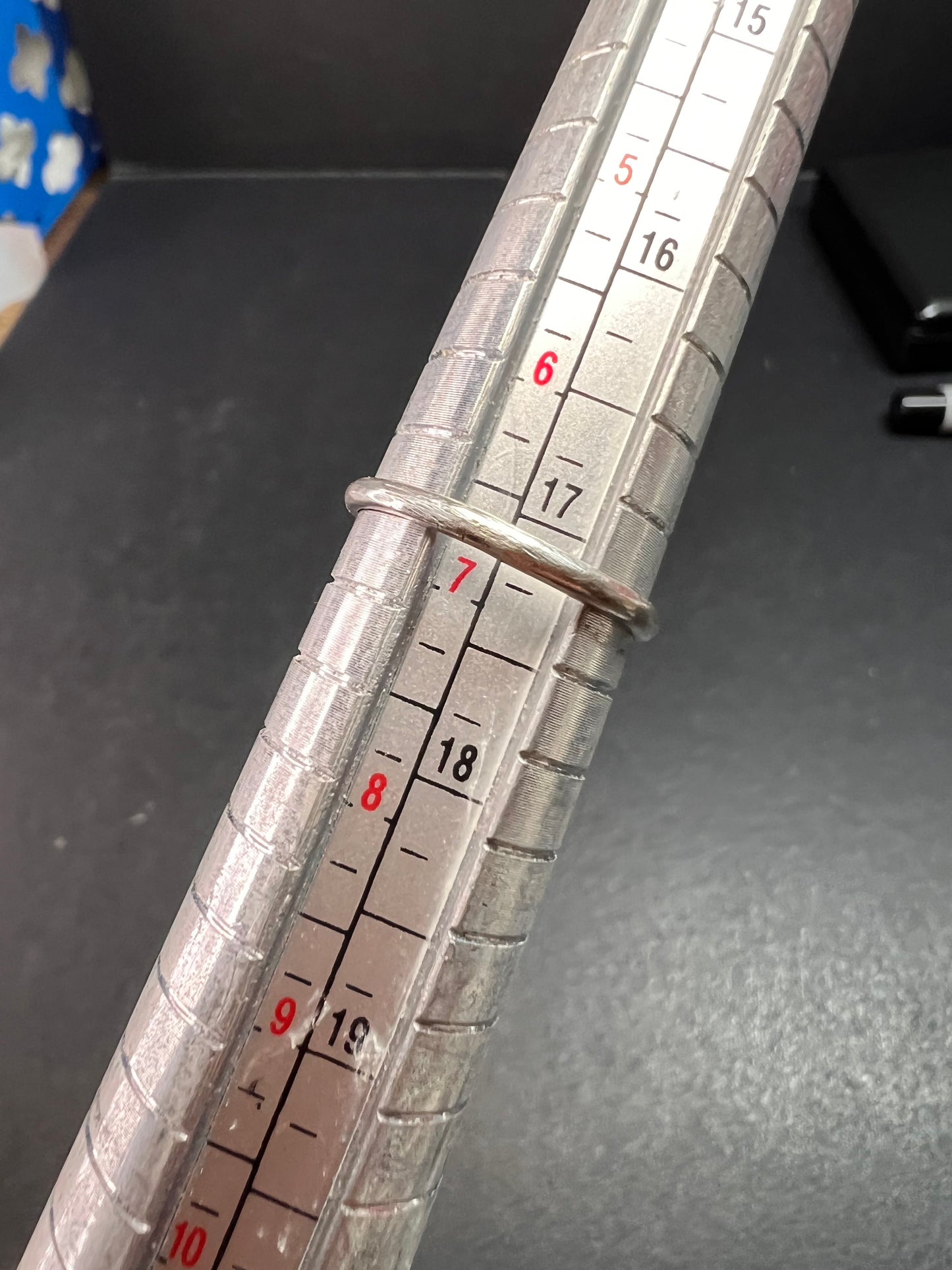 Vintage sterling silver rose ring size 7