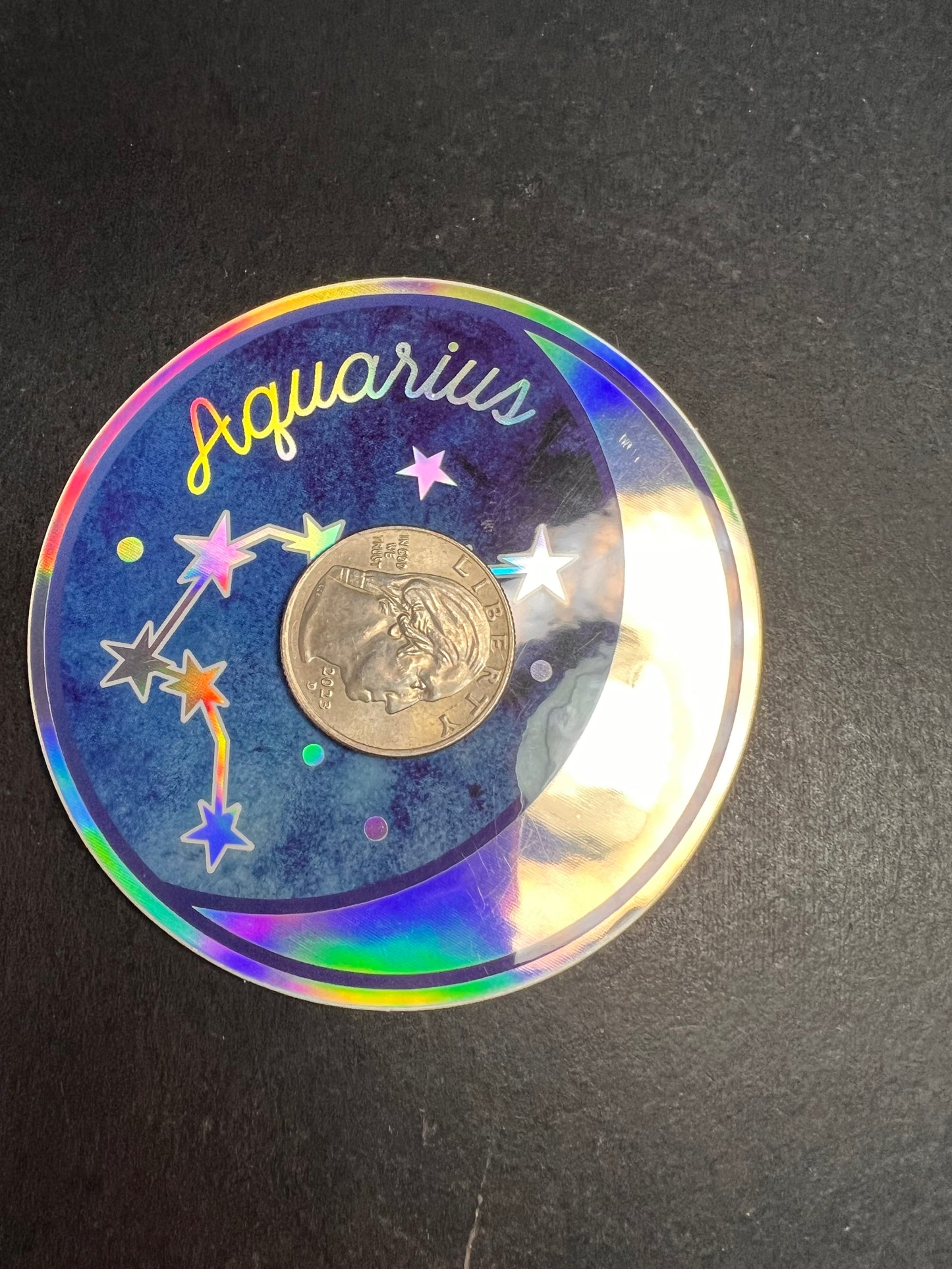 Aquarius Holographic Sticker – Wild Flower