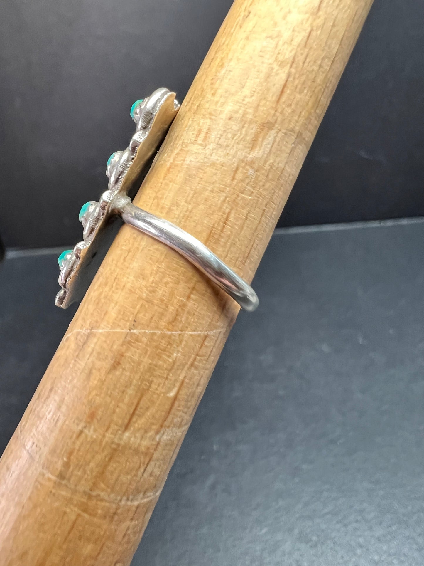 Vintage Sterling Silver Turquoise Ring Size 5 Southwest