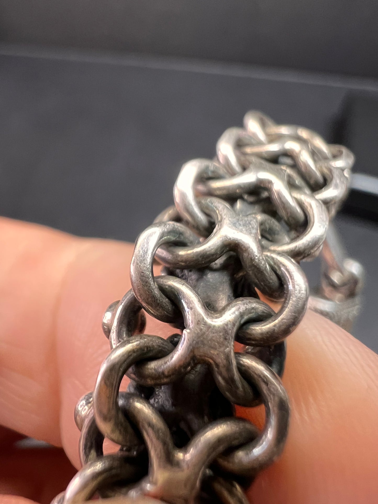 Vintage Suarti Bali sterling silver bracelet 7.75 inch