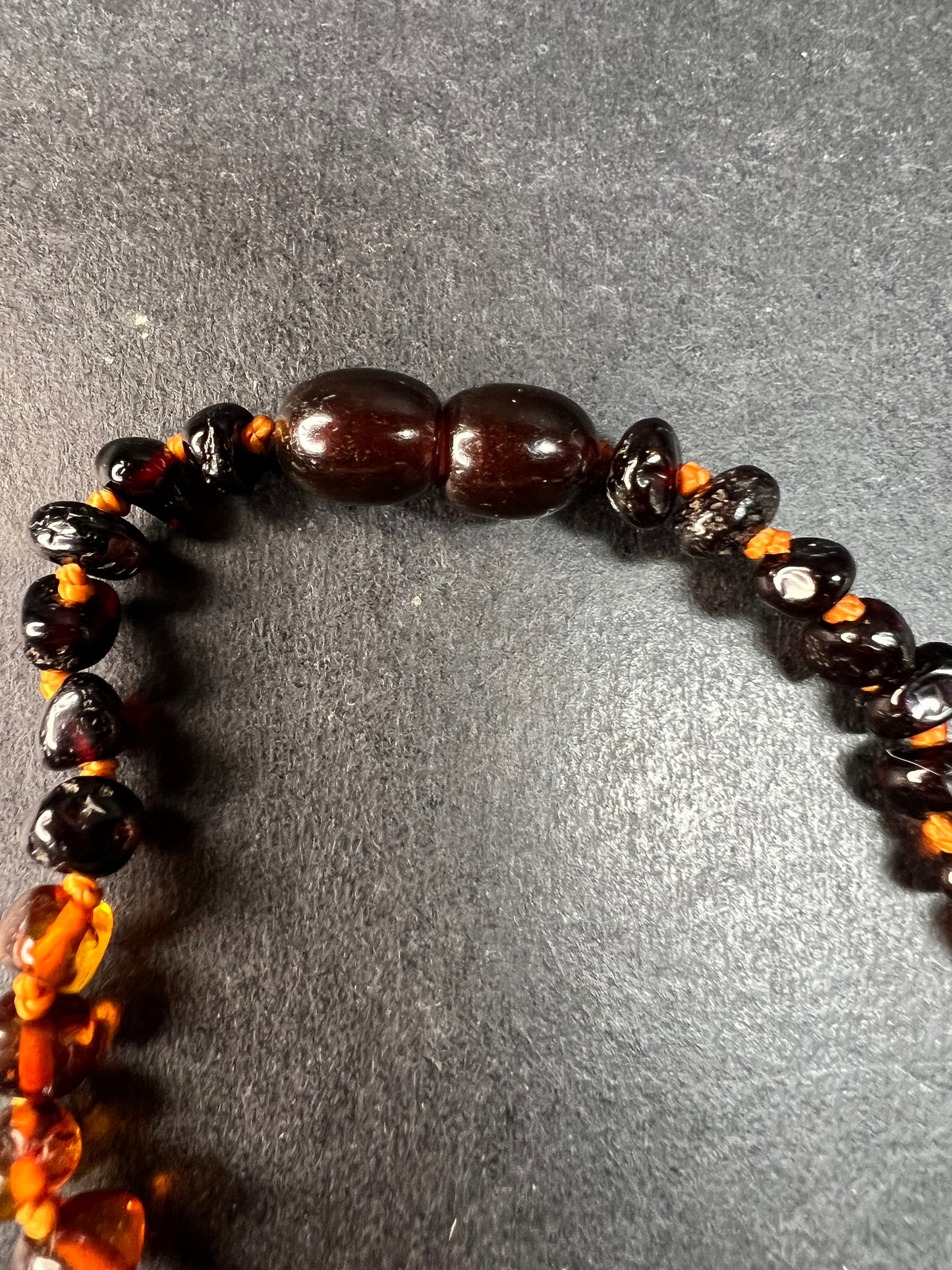Baltic Amber Child Teething Necklace Honey Cognac 13”