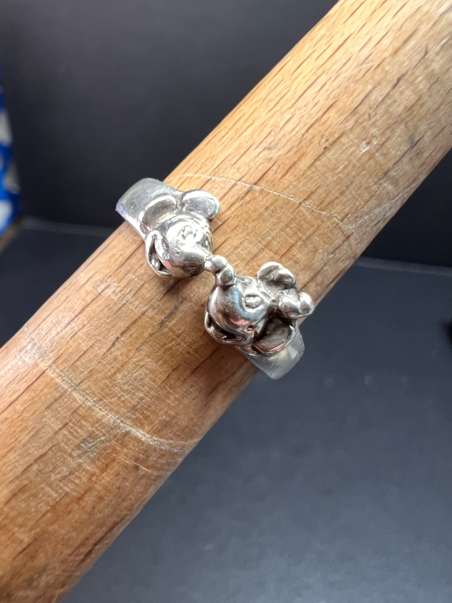 Vintage Disney Mickey Mouse sterling silver signed ring size 6