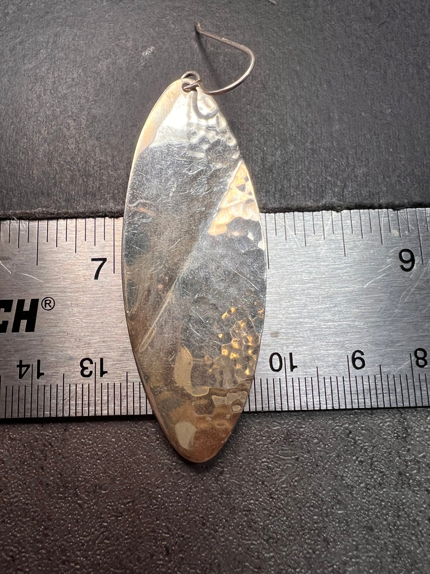 Taxco Mexico Sterling Silver 925 Bold Large Dangle Drop Modernist Earrings