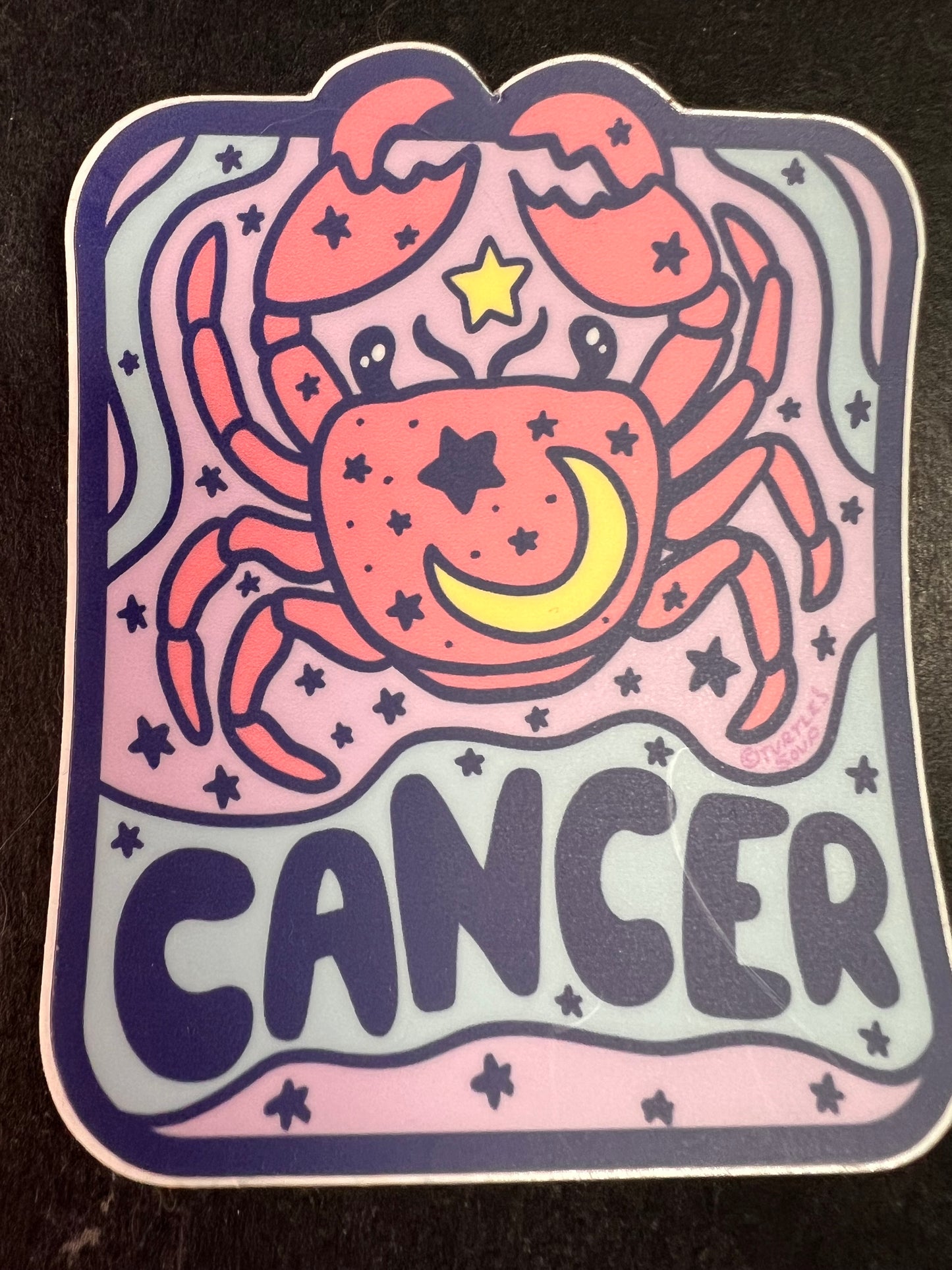 Turtle’s Soup Cancer Zodiac Sticker – Matte Vinyl Astrology Decal