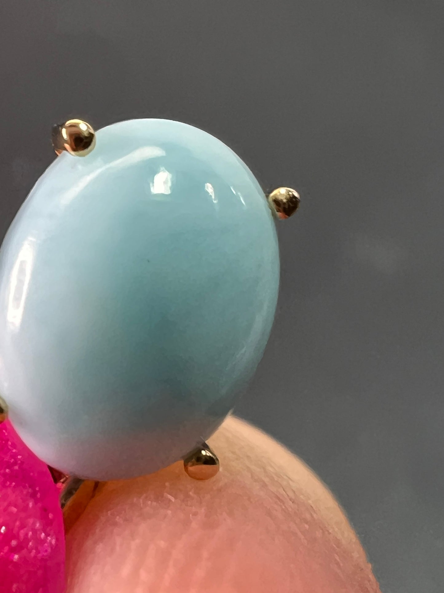 10k gold larimar pendant *NEW*