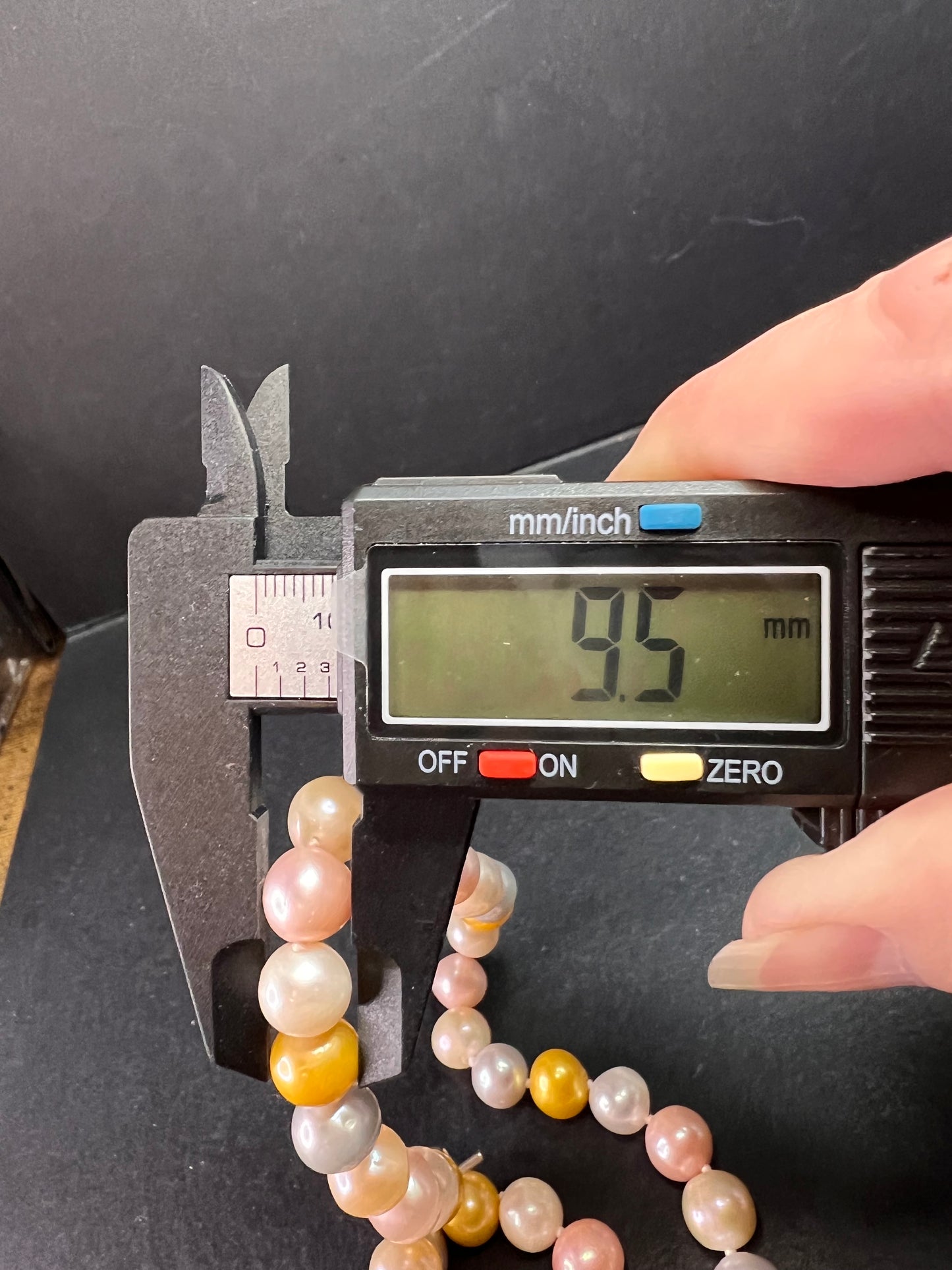 Multicolor Cultured Pearl Necklace 18” 925 WW Sterling Toggle Clasp