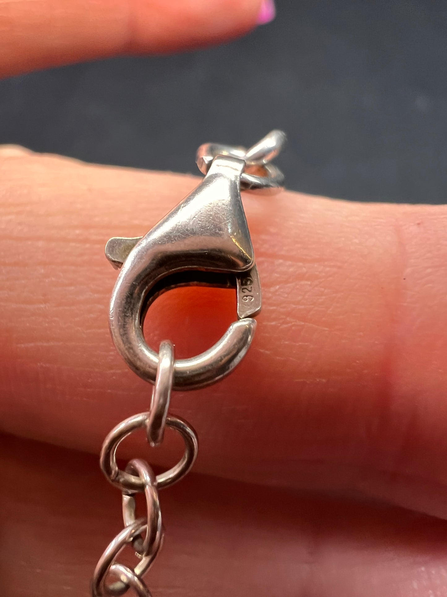 Vintage Dyadema sterling silver two toned heart charm multi chain bracelet