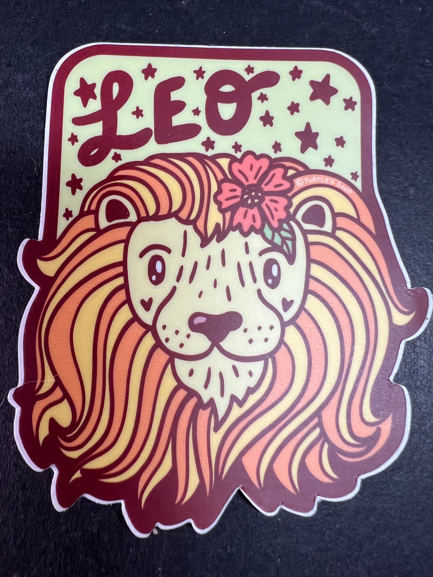 Turtle’s Soup Leo Zodiac Sticker – Waterproof Vinyl