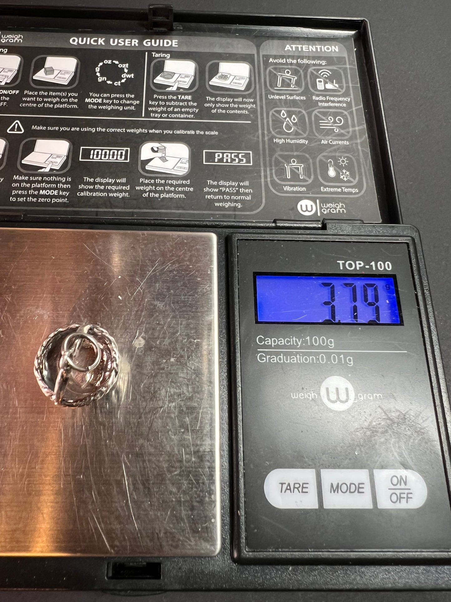 Vintage Sterling Silver Woven Basket Pendant Charm 3.79g