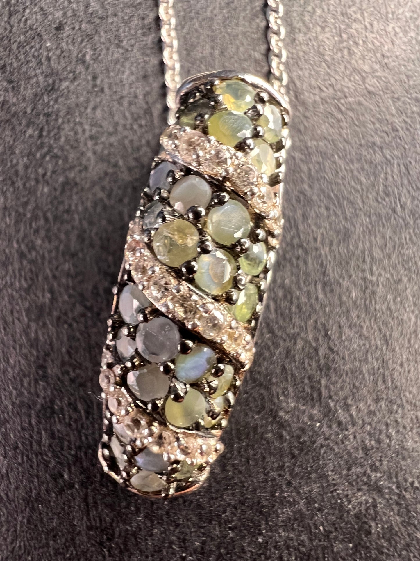 NEW Narsipatnam alexandrite sterling silver pendant necklace