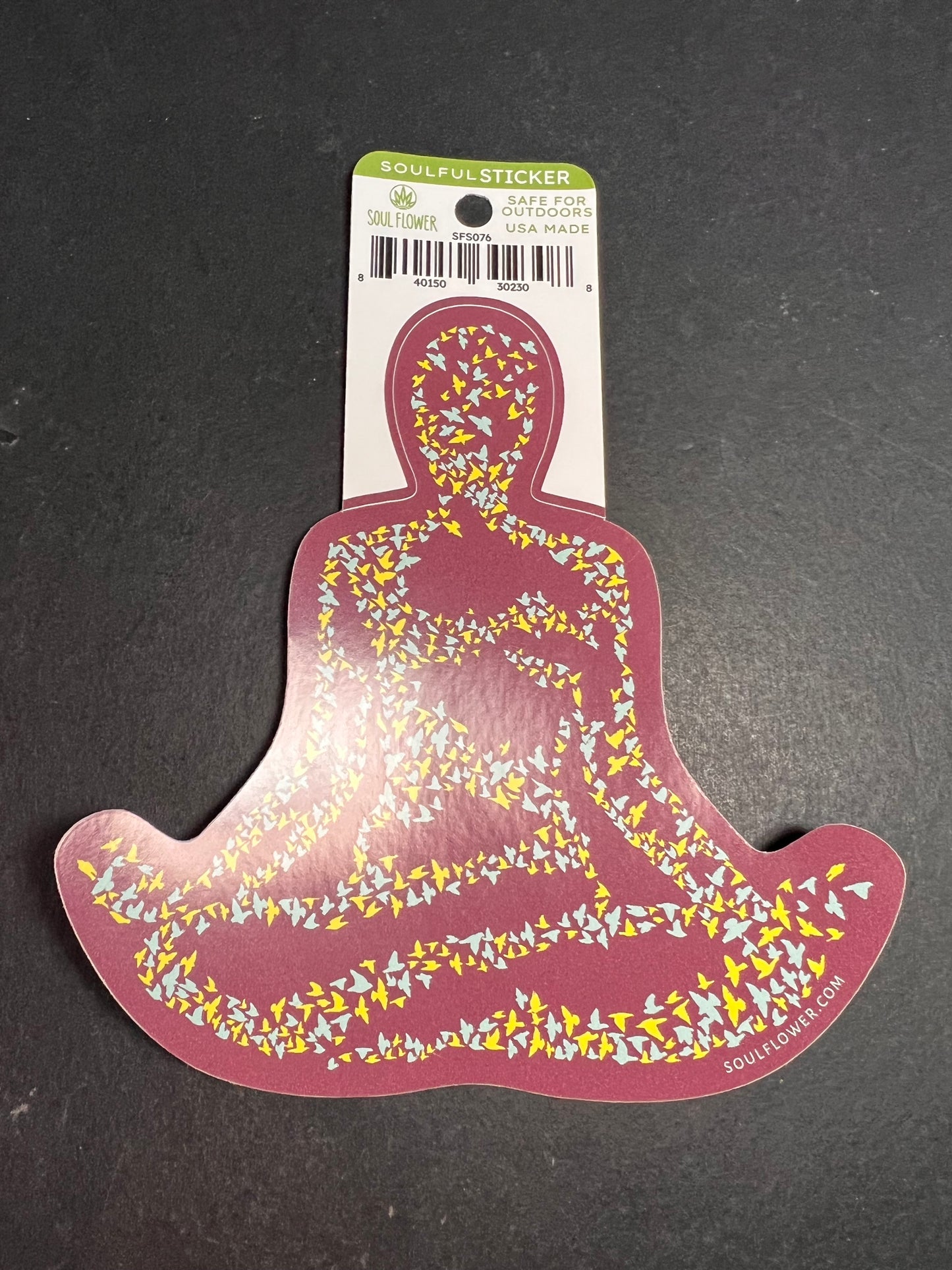 Meditation Pose Sticker – Soul Flower