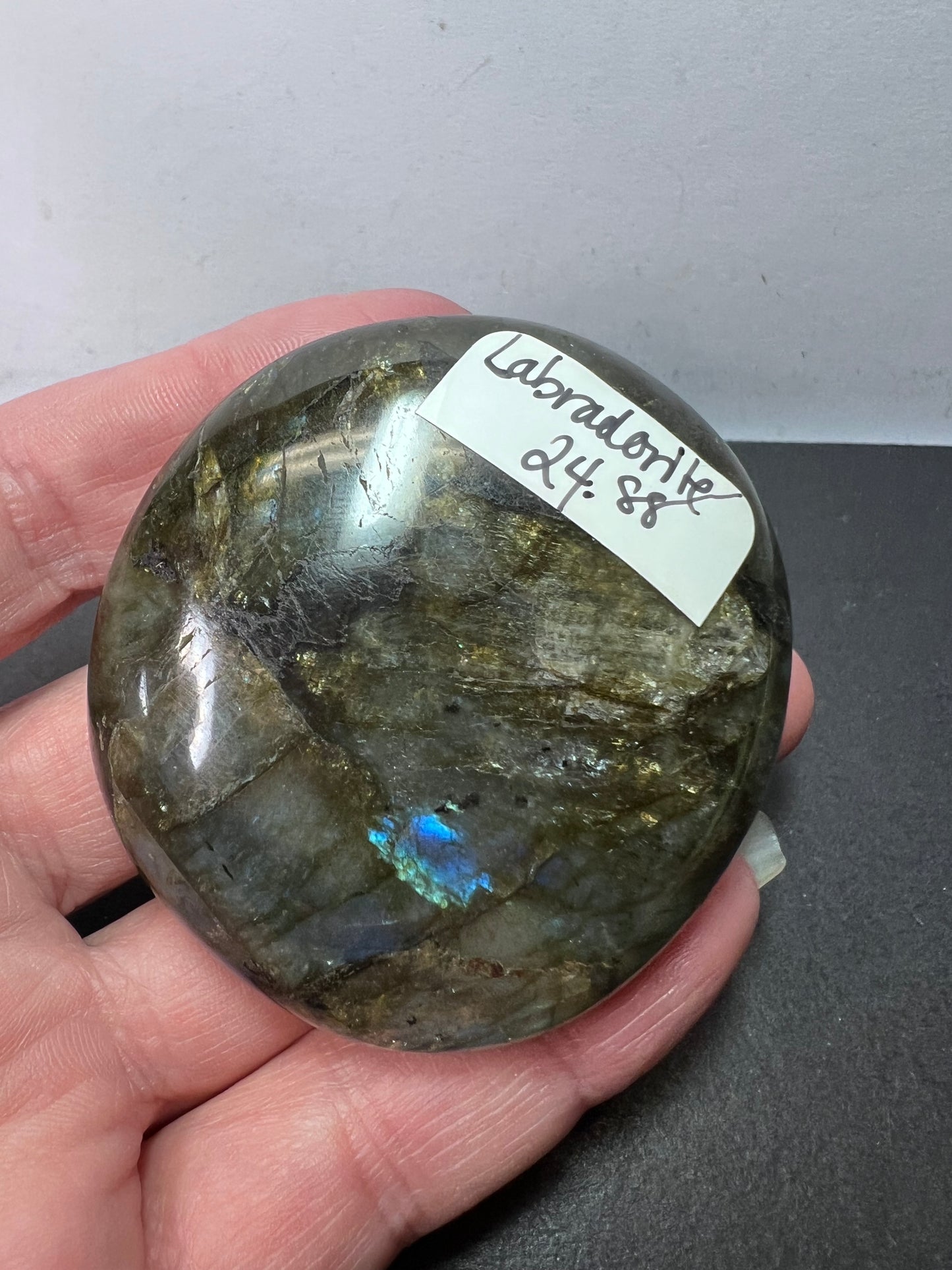 Labradorite palm stone