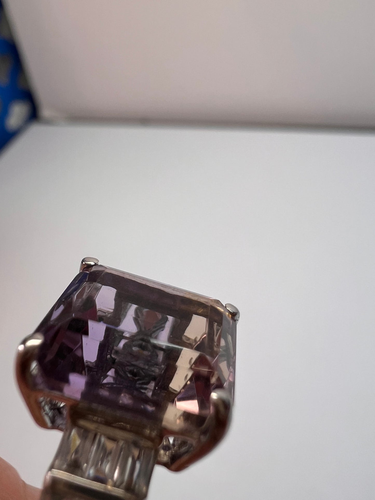 NEW ametrine and topaz sterling silver ring size 11