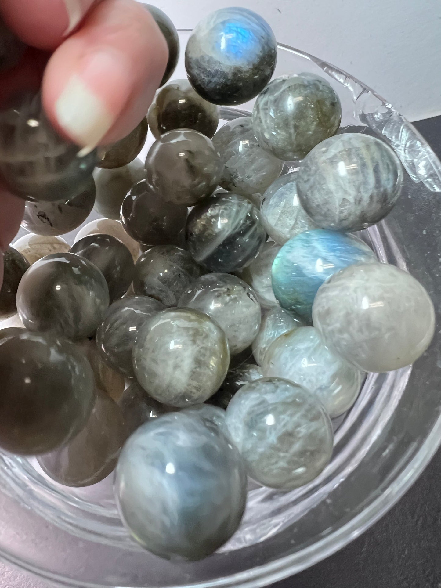 Labradorite marbles