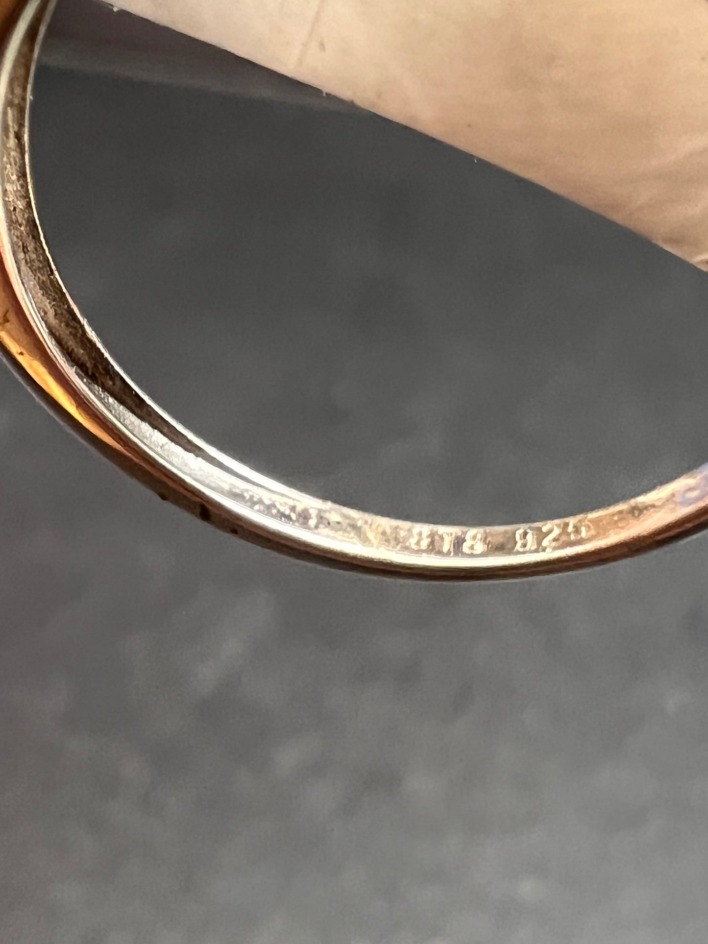 NEW with tag blue chalcedony sterling silver ring size 7