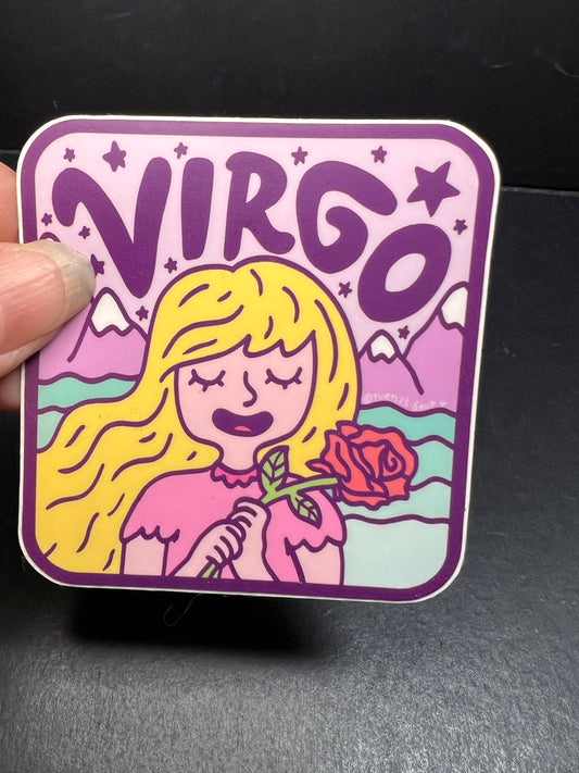 Turtle’s Soup Virgo Zodiac Sticker – Waterproof Vinyl