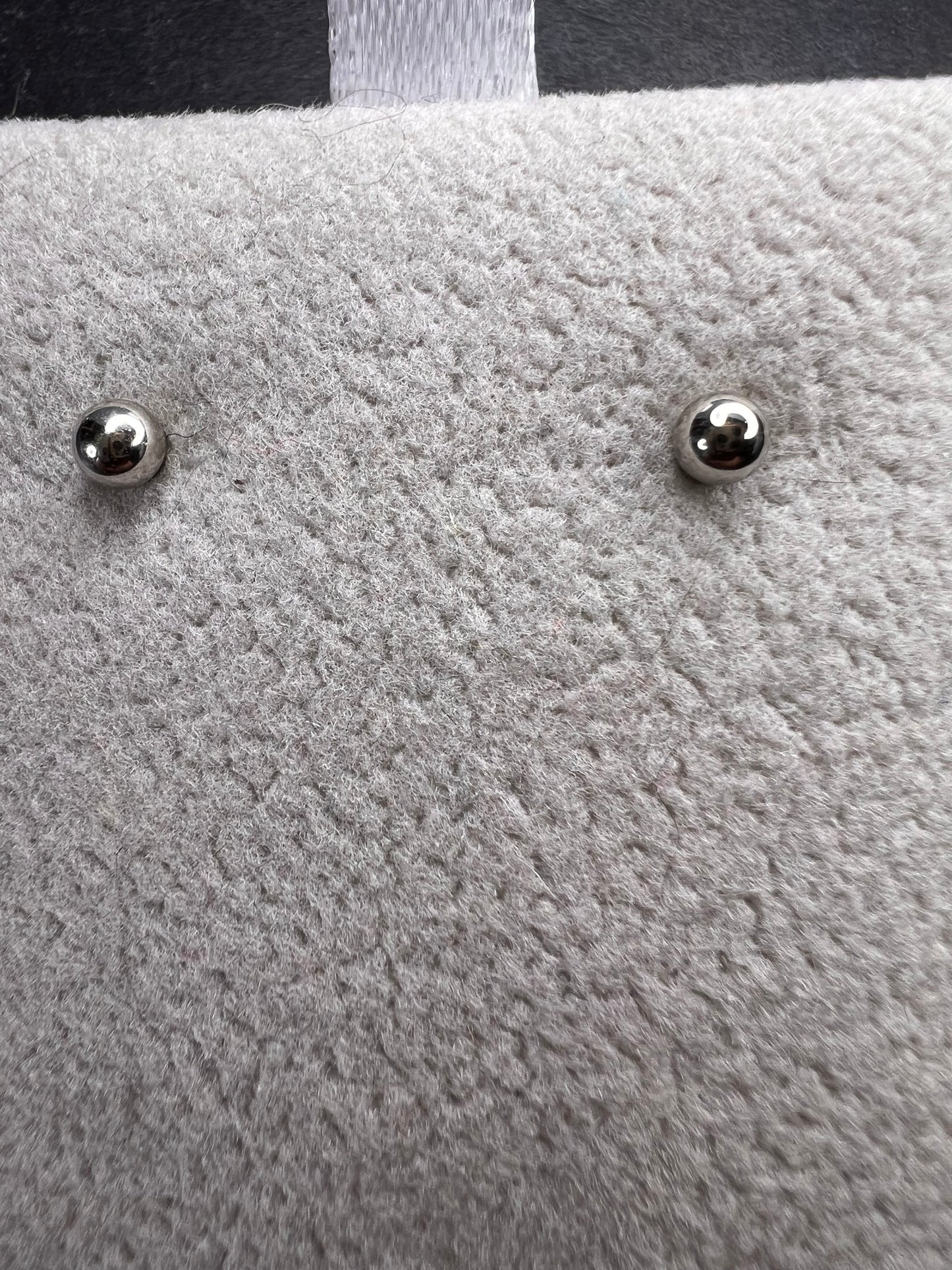 14k White Gold Polished 1.8mm Ball Post Earrings