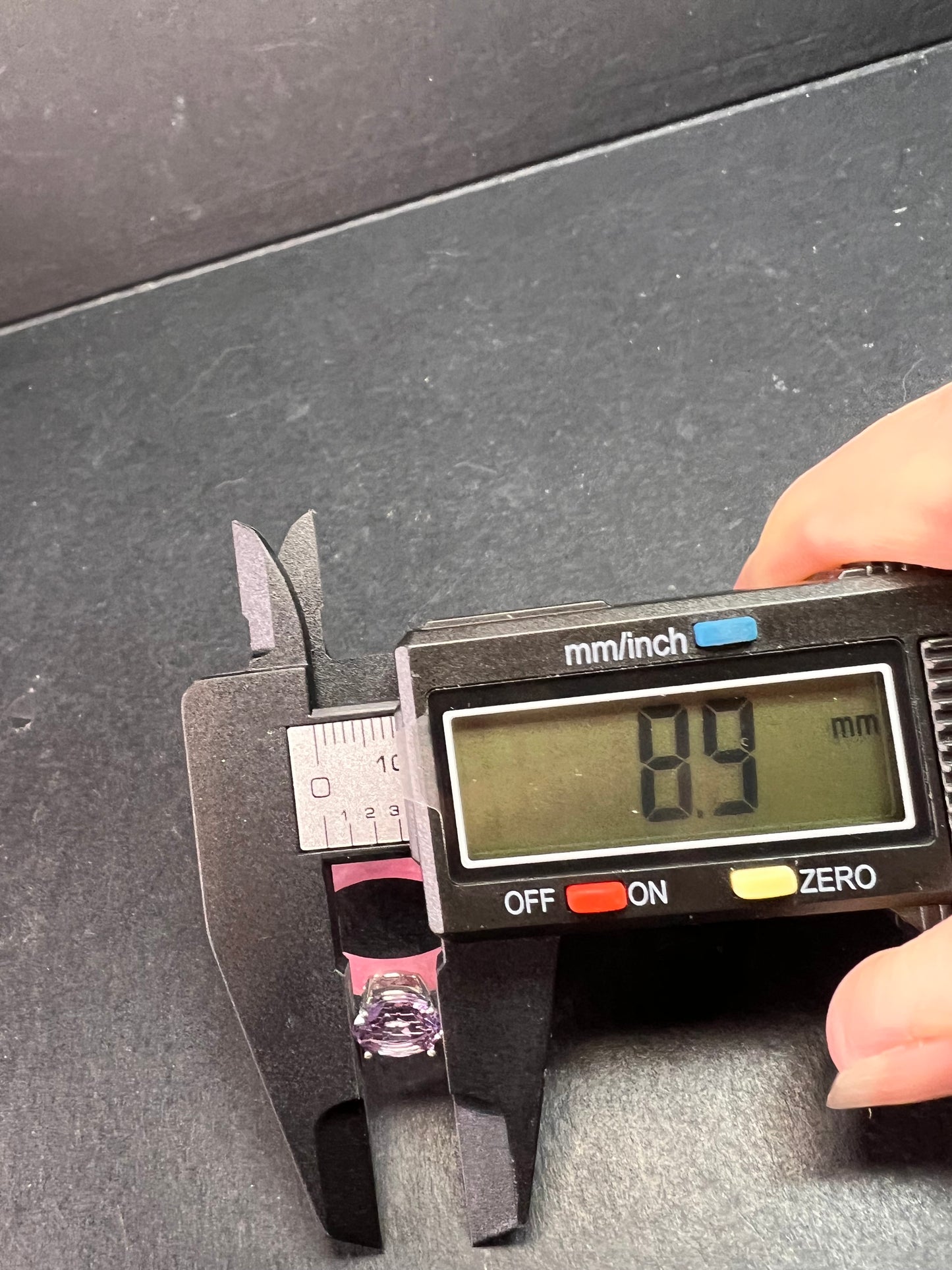 NEW Pink Jade and rose de France amethyst hoop earrings in rhodium over sterling silver