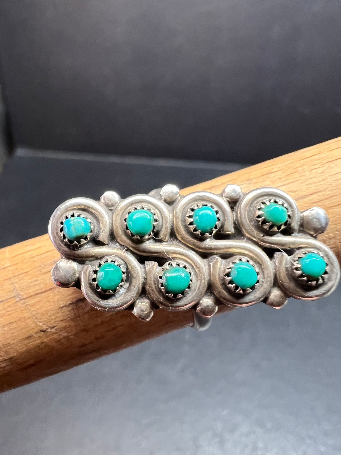 Vintage Sterling Silver Turquoise Ring Size 5 Southwest