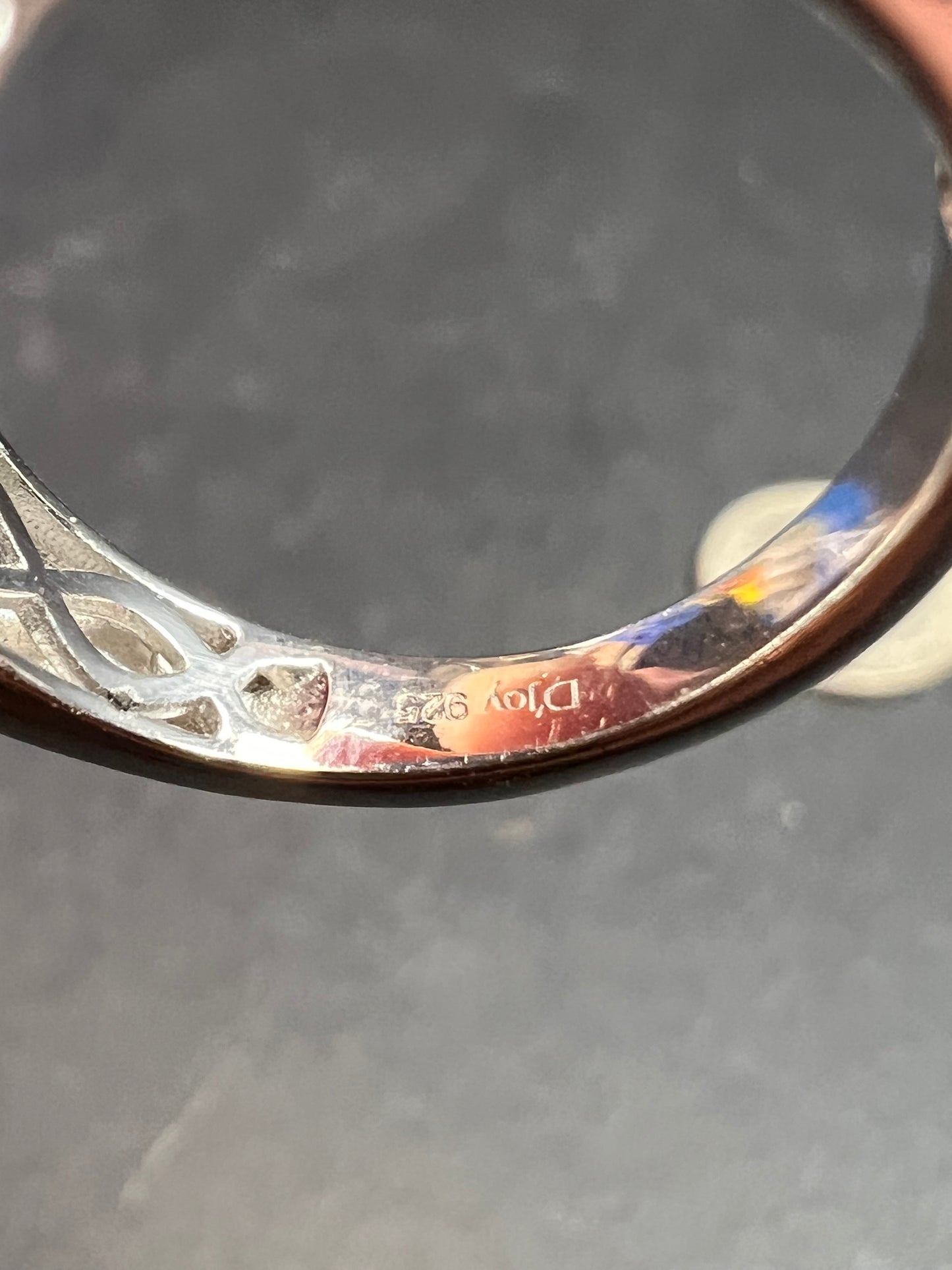 Andalusite inside out hoop earrings in gold and rhodium over sterling silver