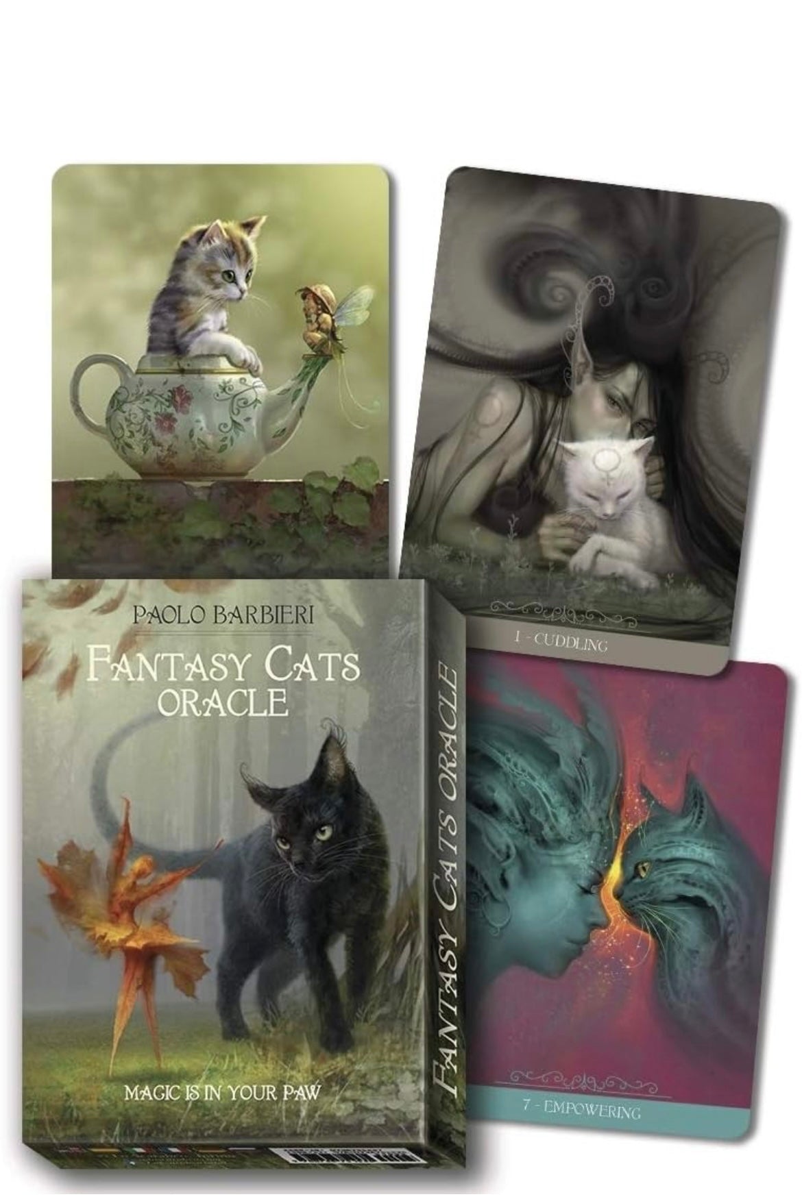 Fantasy cats oracle deck from Paulo Barbieri