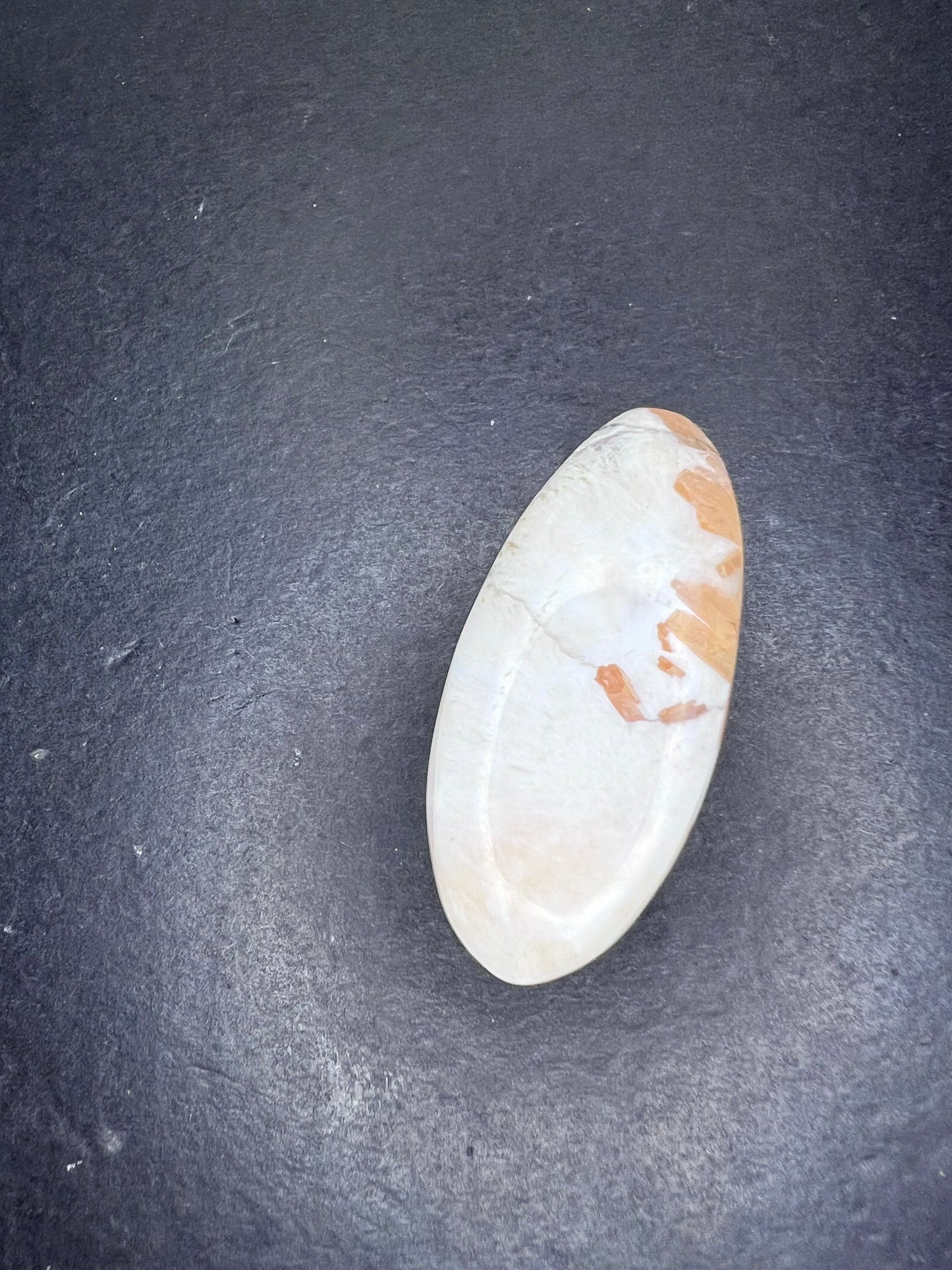 Pink scolecite cabochon