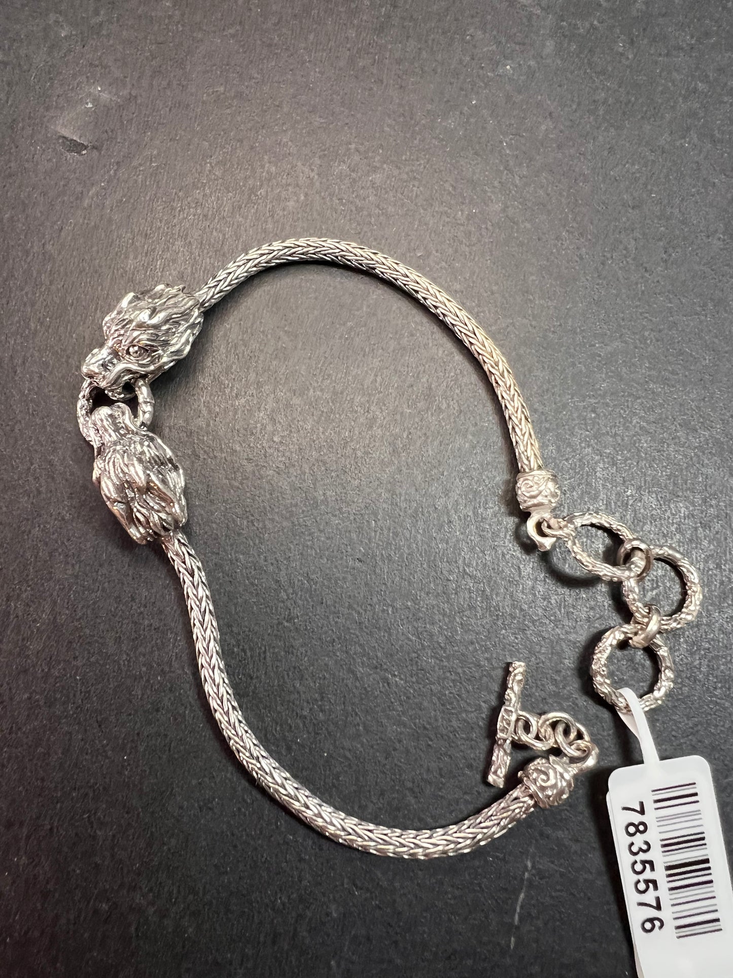 NEW Bali Legacy Naga dragon sterling silver bracelet