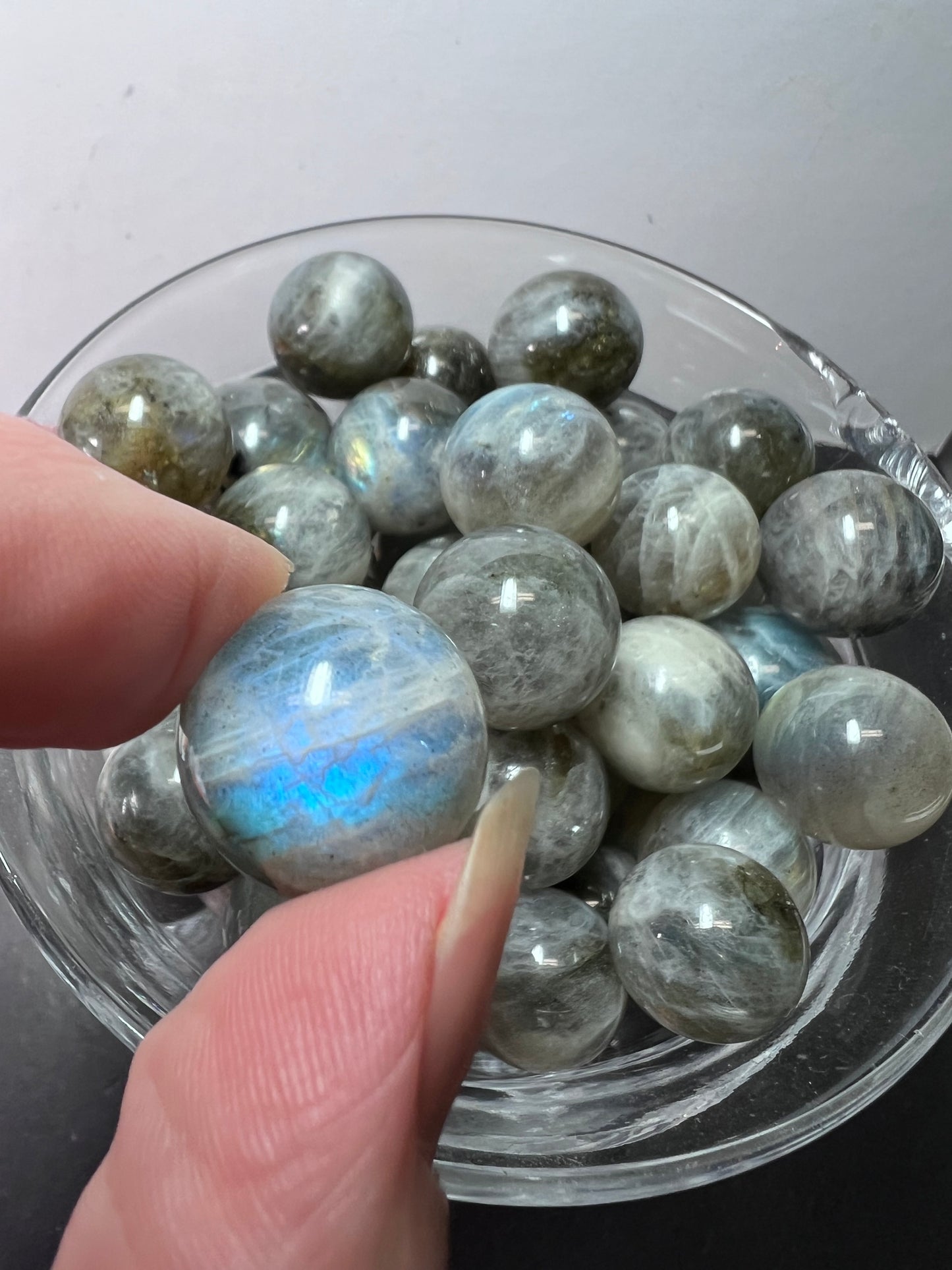 Labradorite marbles