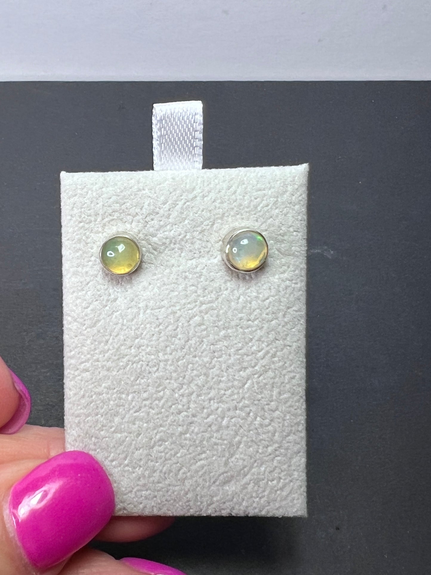 Ethiopian sterling silver stud earrings