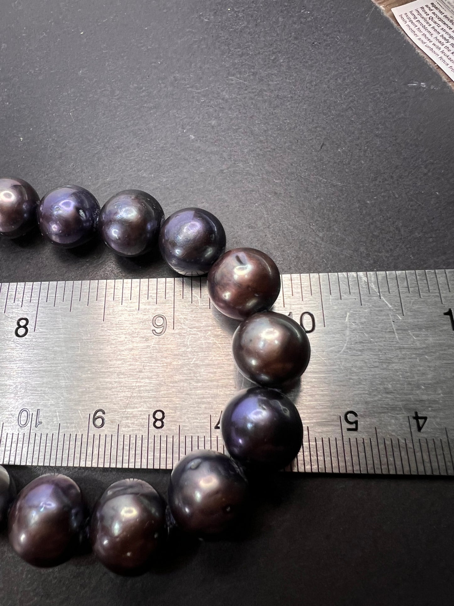 11-12mm cultured black pearl necklace with sterling silver jumbo clasp