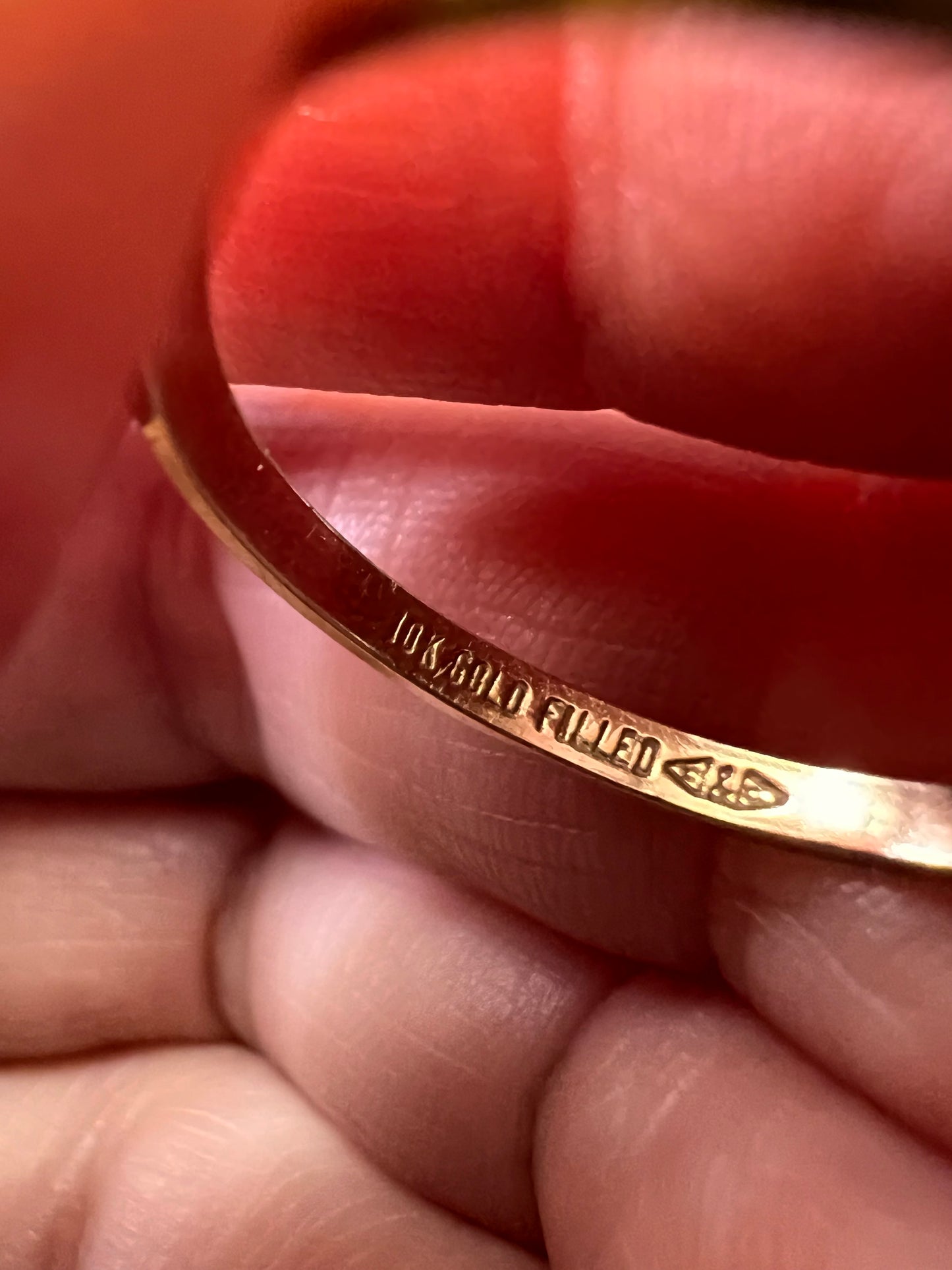 Vintage A&Z 10K Gold Filled Daughters of Rebekah Odd Fellows Enamel Ring – Size 9