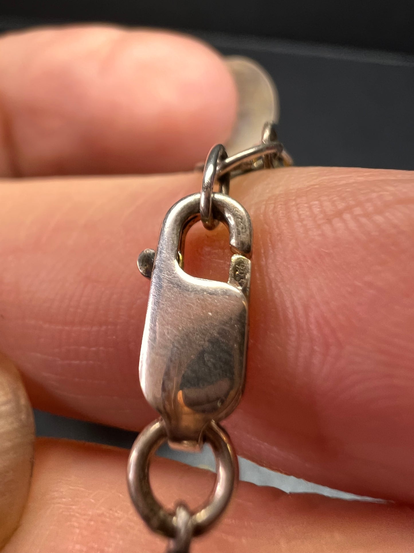 NEW yellow quartzite hearts and pearl station necklace with sterling silver clasp