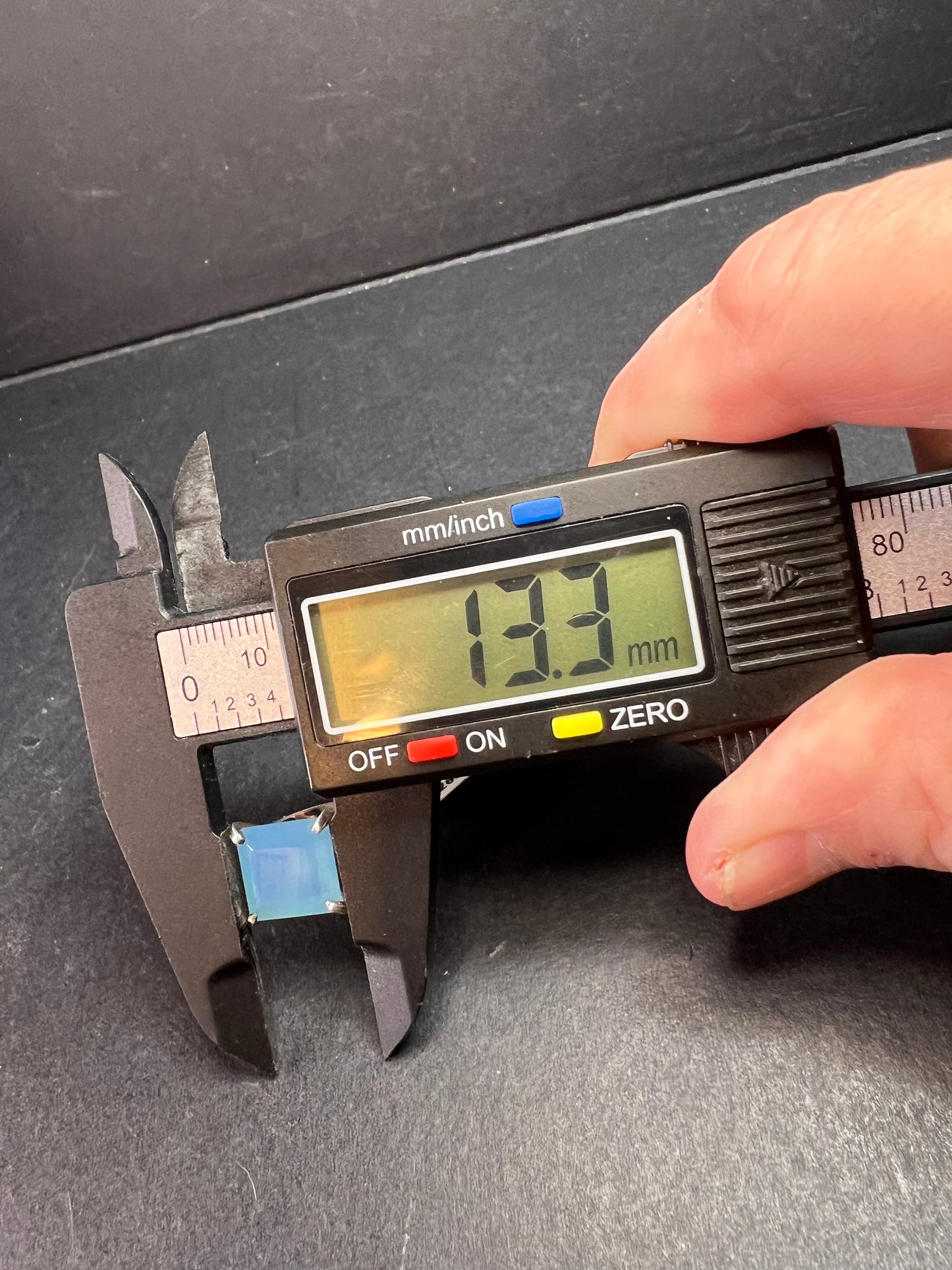 NEW with tag blue chalcedony sterling silver ring size 7