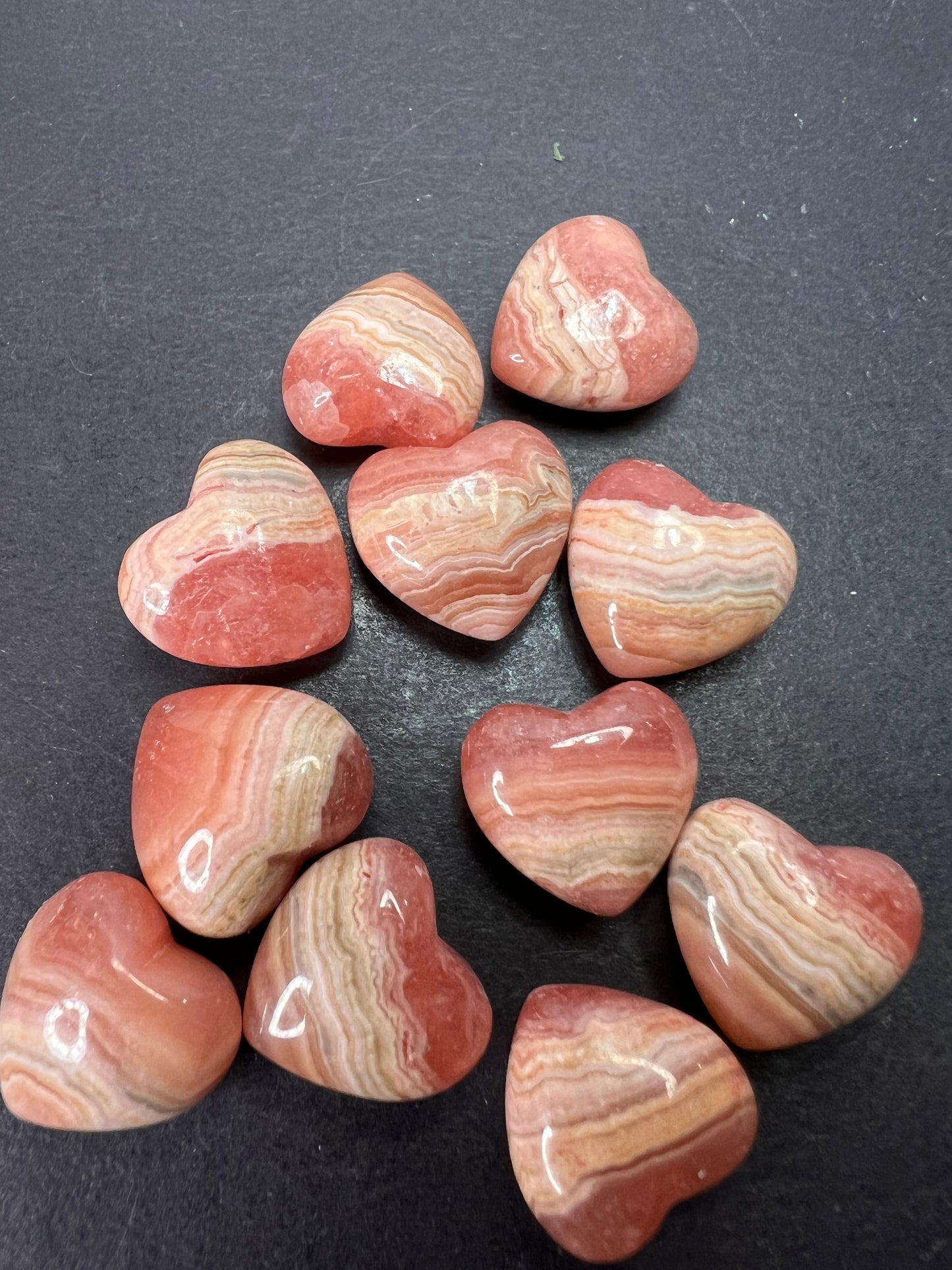 Mini rhodochrosite heart