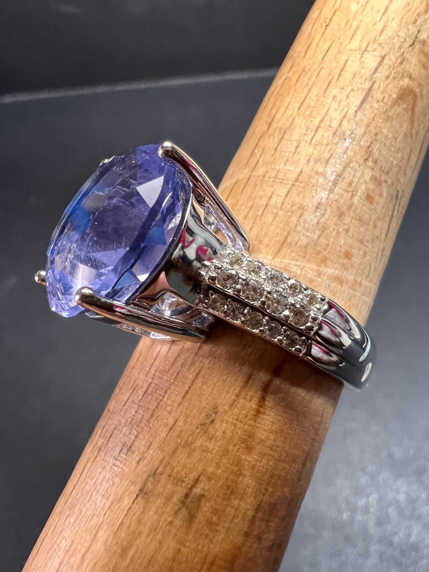 NEW color change fluorite sterling silver ring size 7
