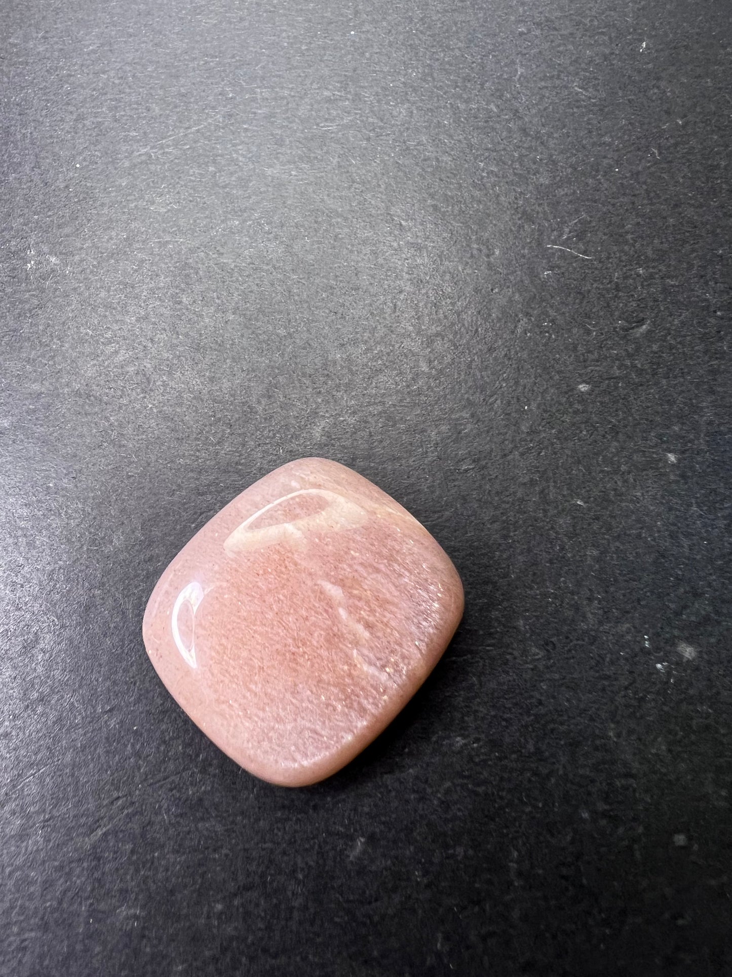 Peach moonstone/ sunstone cabochon