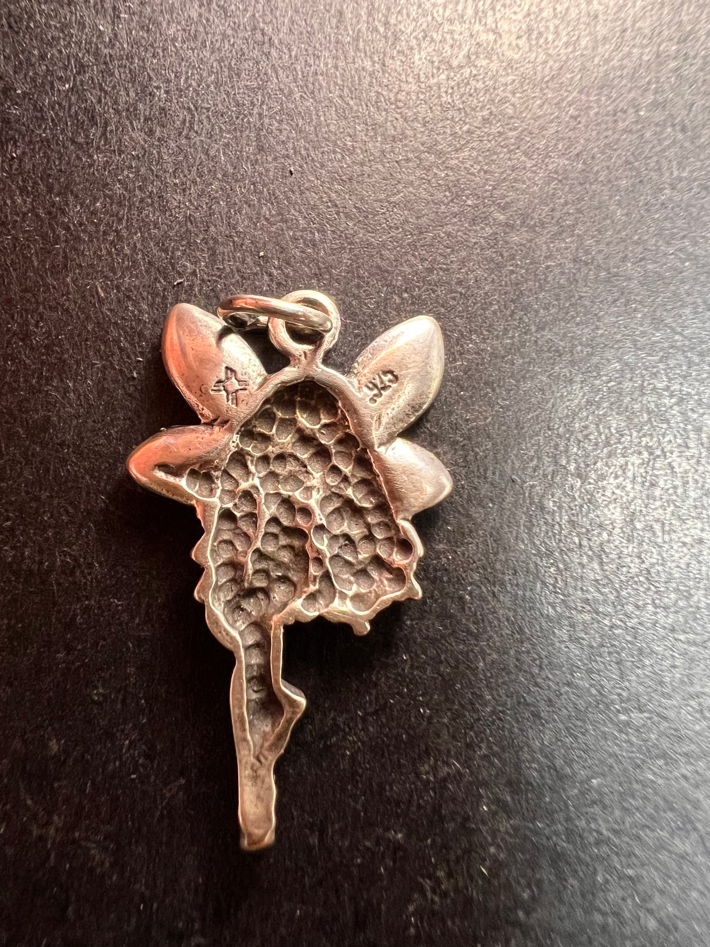Vintage Sterling Silver Fairy Pendant 925 Fantasy Charm