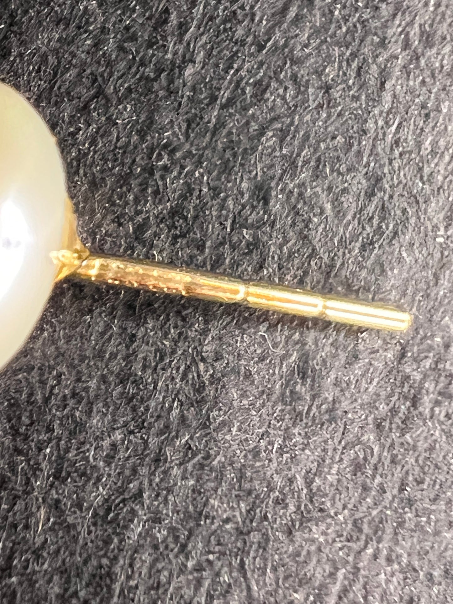 NEW 14k gold freshwater pearl stud earrings 6mm