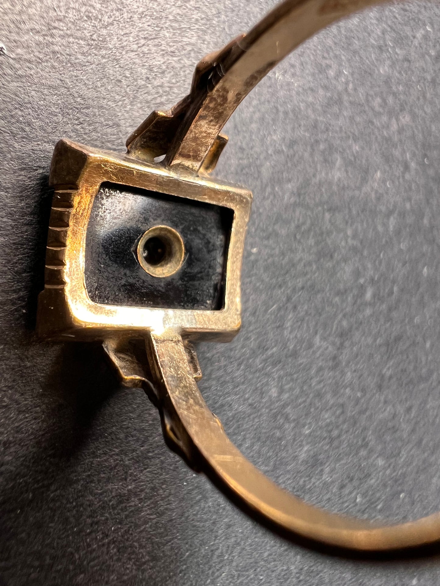 Vintage A&Z 10K Gold Filled Daughters of Rebekah Odd Fellows Enamel Ring – Size 9