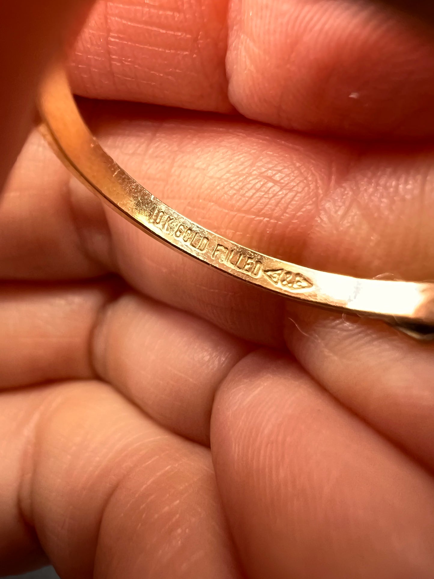 Vintage A&Z 10K Gold Filled Daughters of Rebekah Odd Fellows Enamel Ring – Size 9