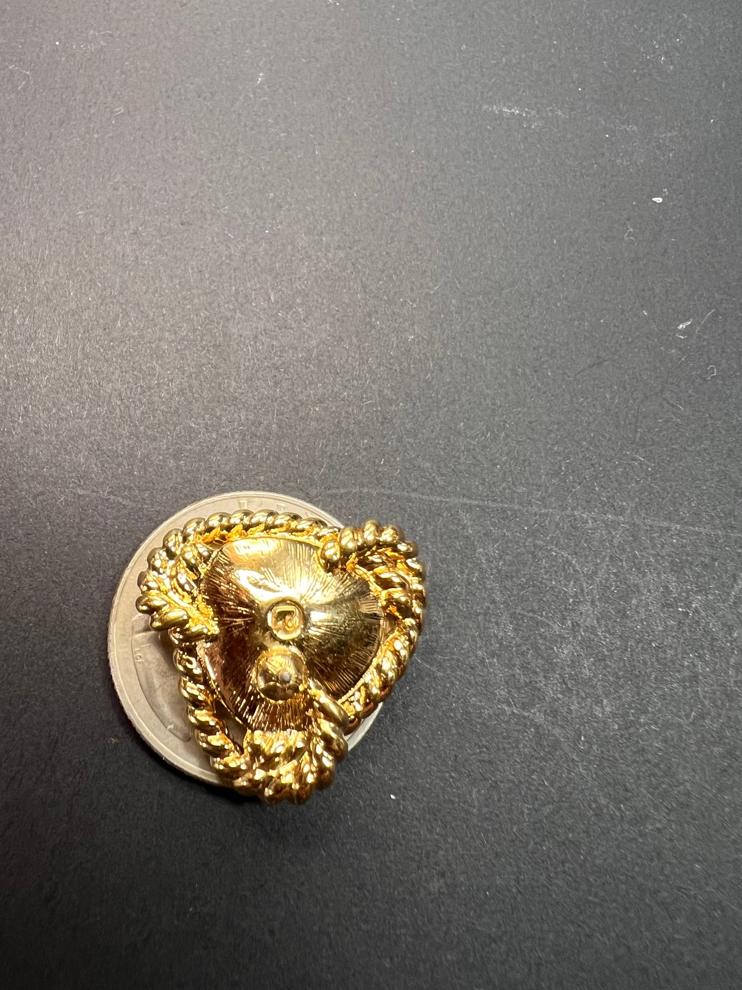 Vintage Swarovski Magenta Crystal Gold Tone Rope Post Earrings