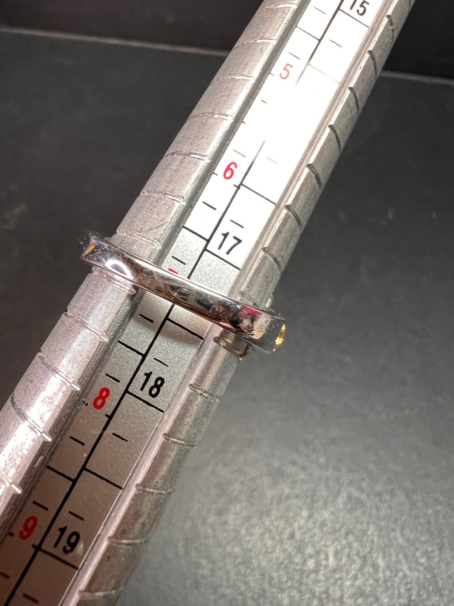 Karis Platinum & 18K Gold Plated Malachite Statement Ring Size 7