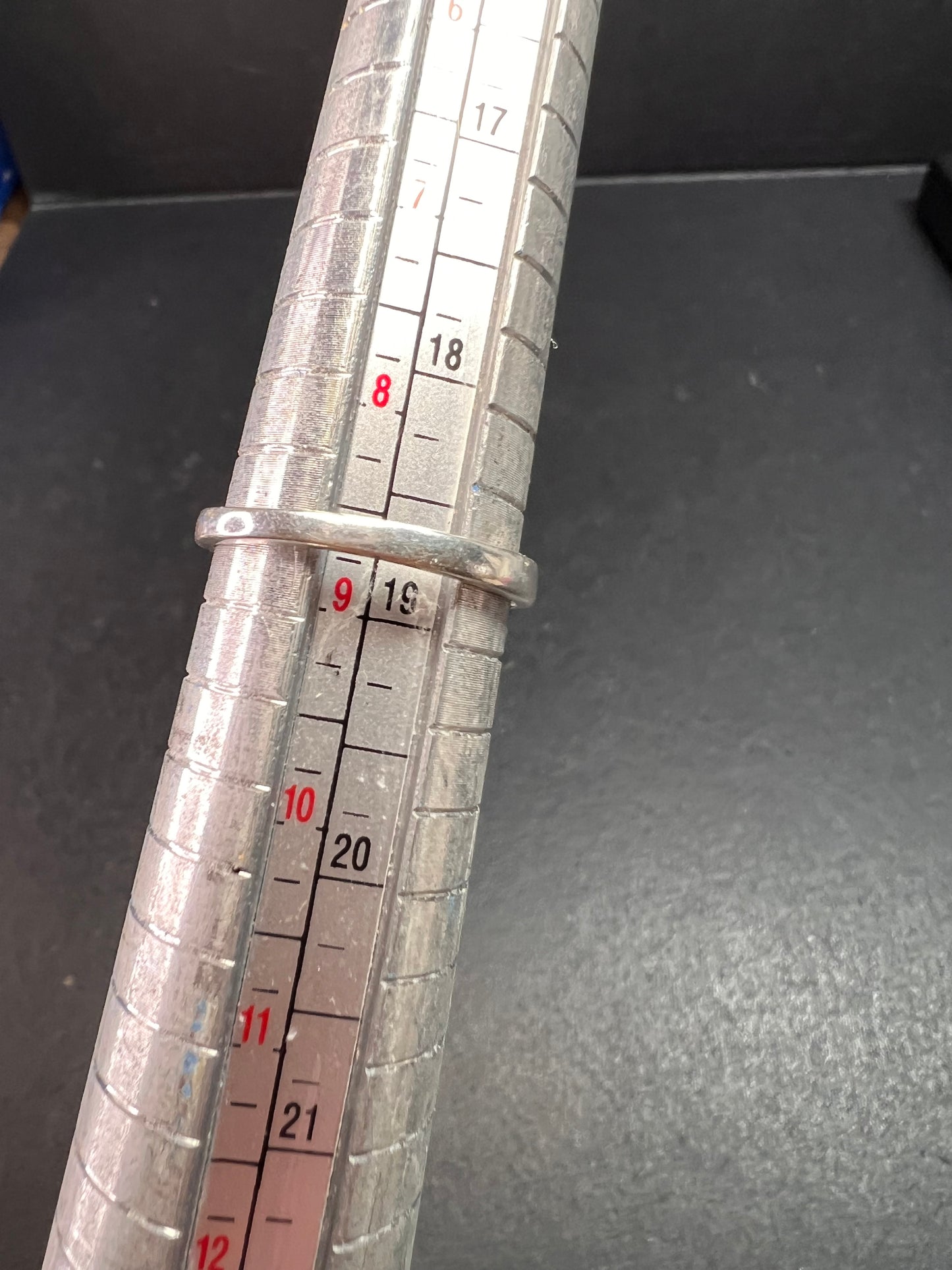 Green onyx sterling silver solitaire ring size 9